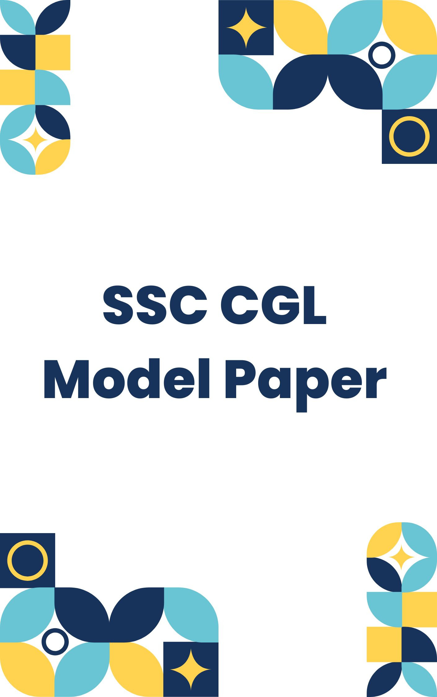 SSC CGL (Tier I & Tier II) Model Paper