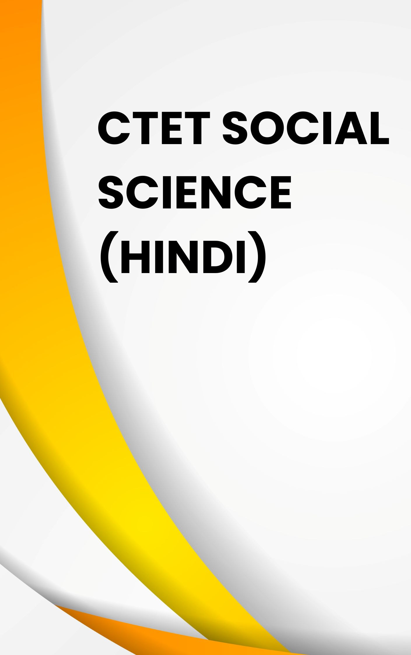 CTET Practice Set Online | CTET Social Science Paper 2 In Hindi