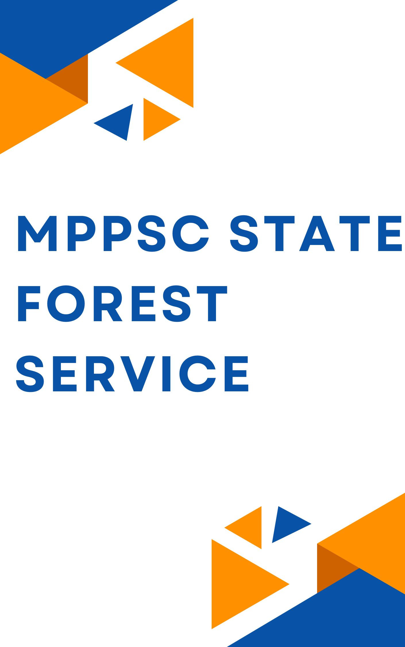 MPPSC State Forest Service Question Paper