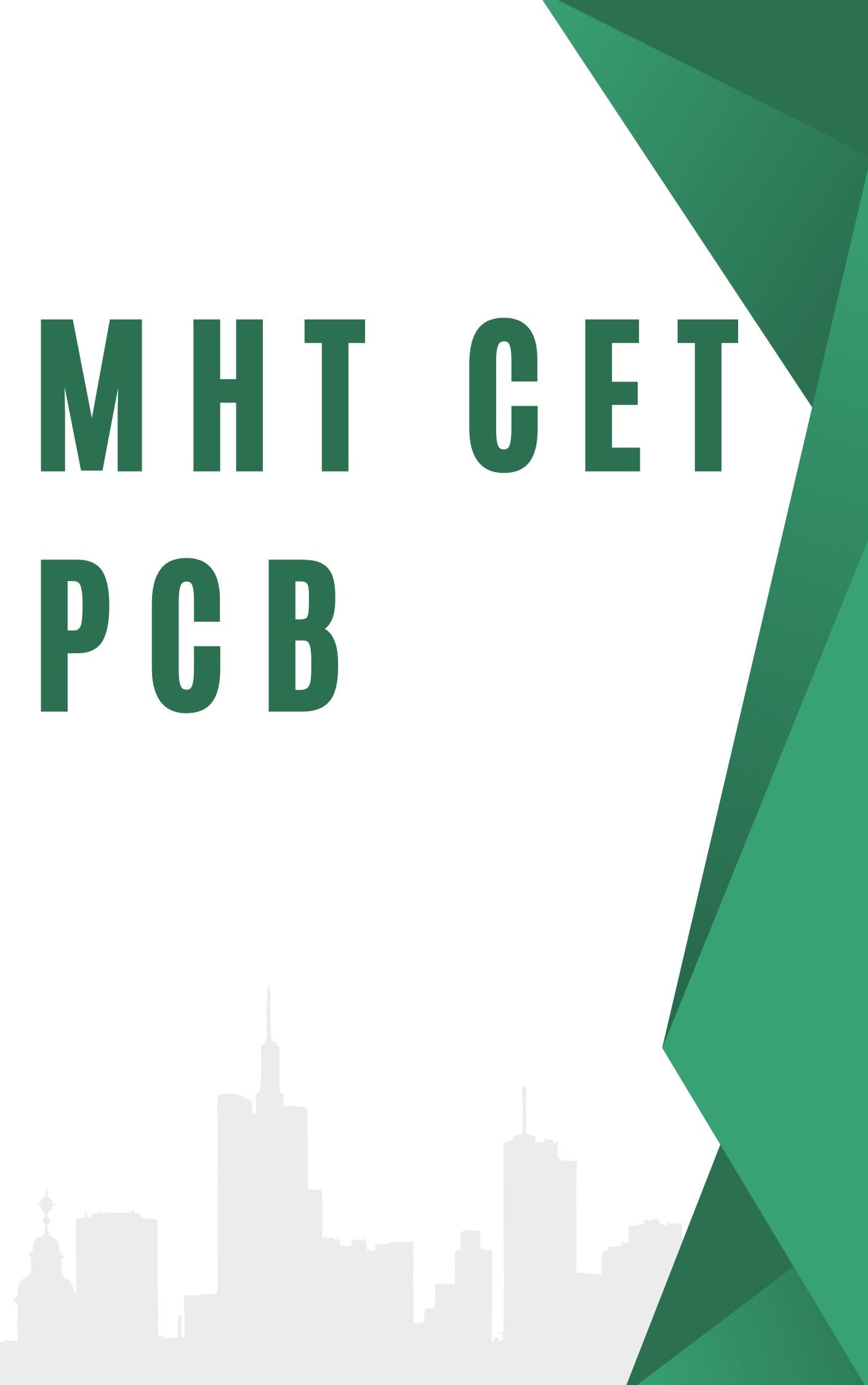MHT CET PCB Free Mock Test : MHT CET PCB Book (2024)