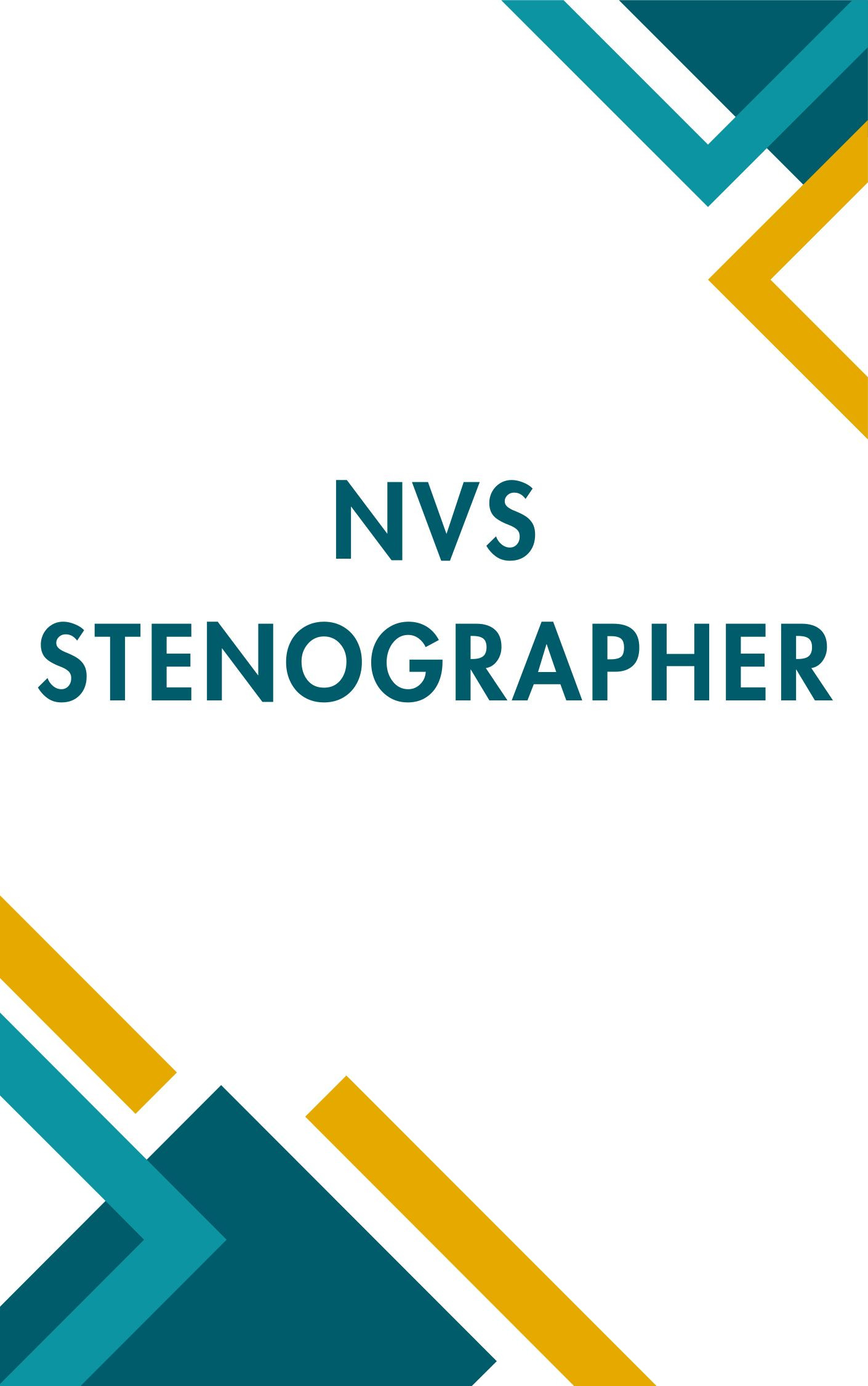 NVS Stenographer Practice Set : Mock Test