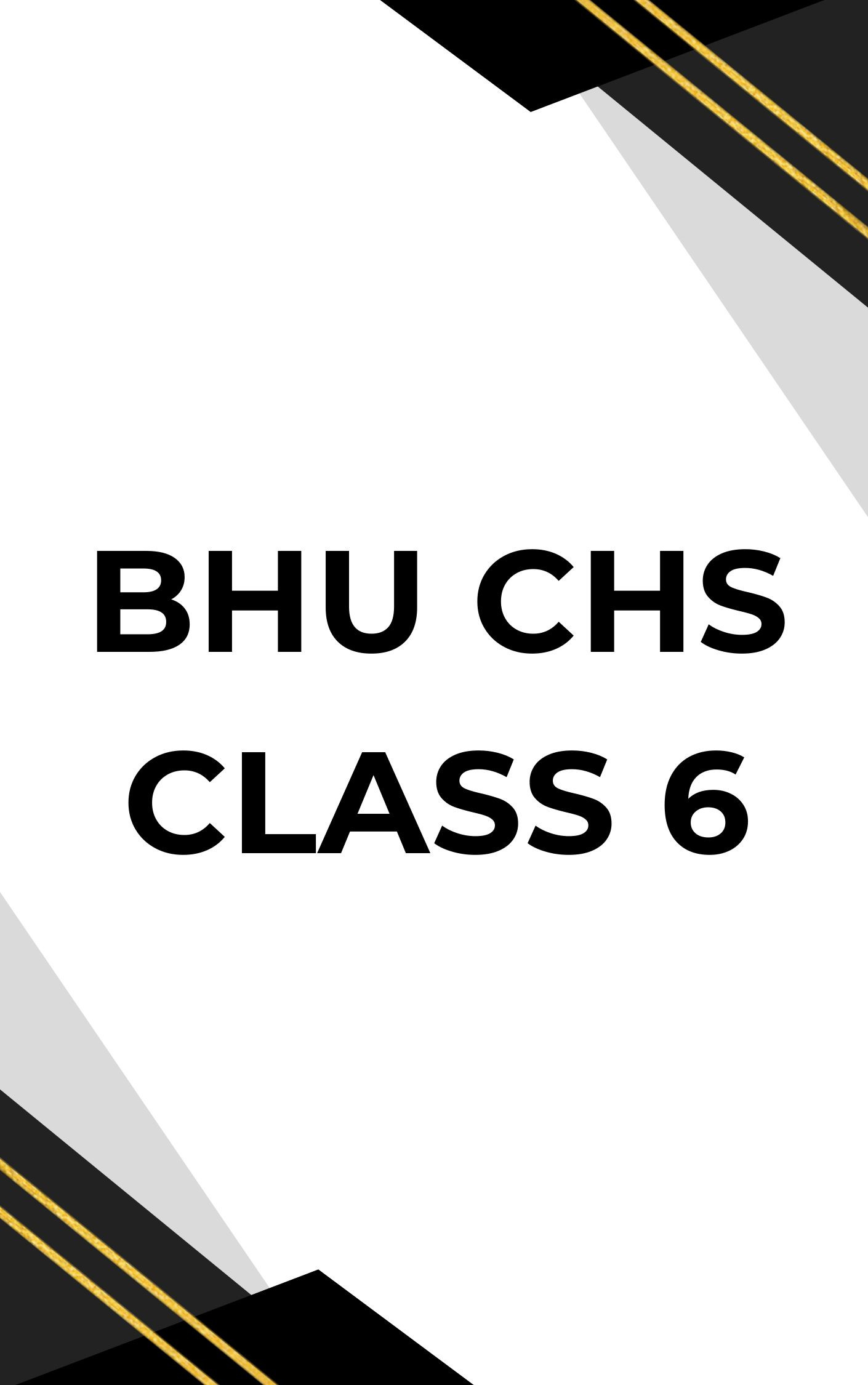 BHU CHS SET Class 6 Book PDF (Download)