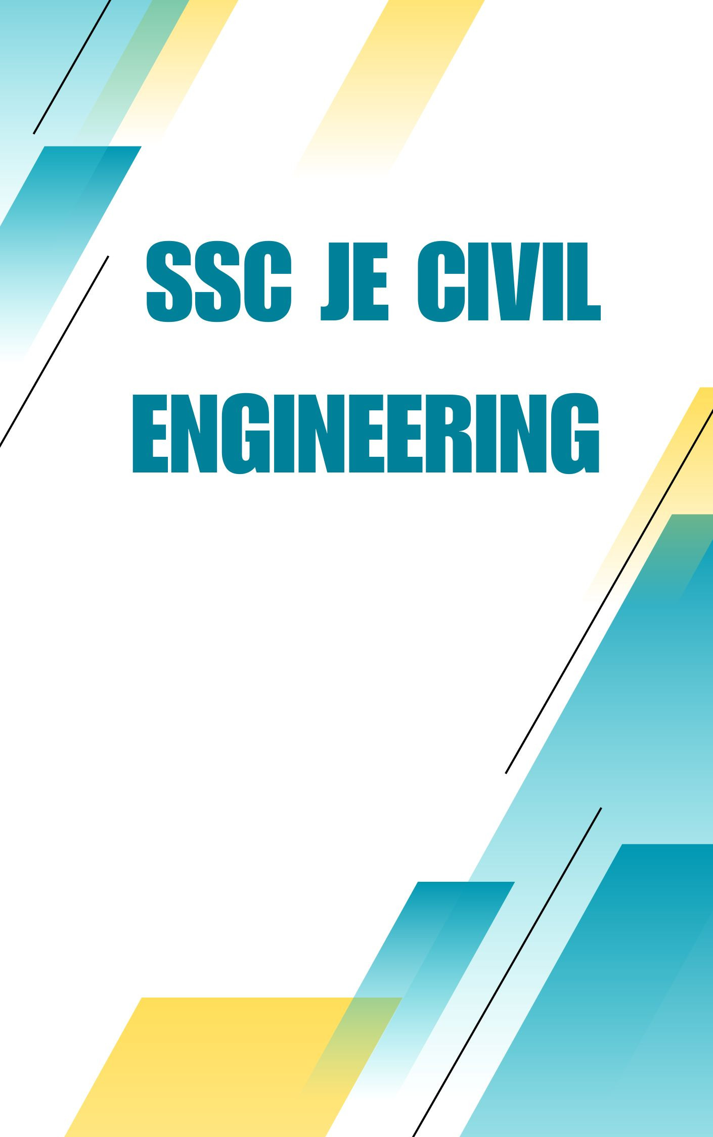 SSC JE Civil Engineering MCQ, Book PDF