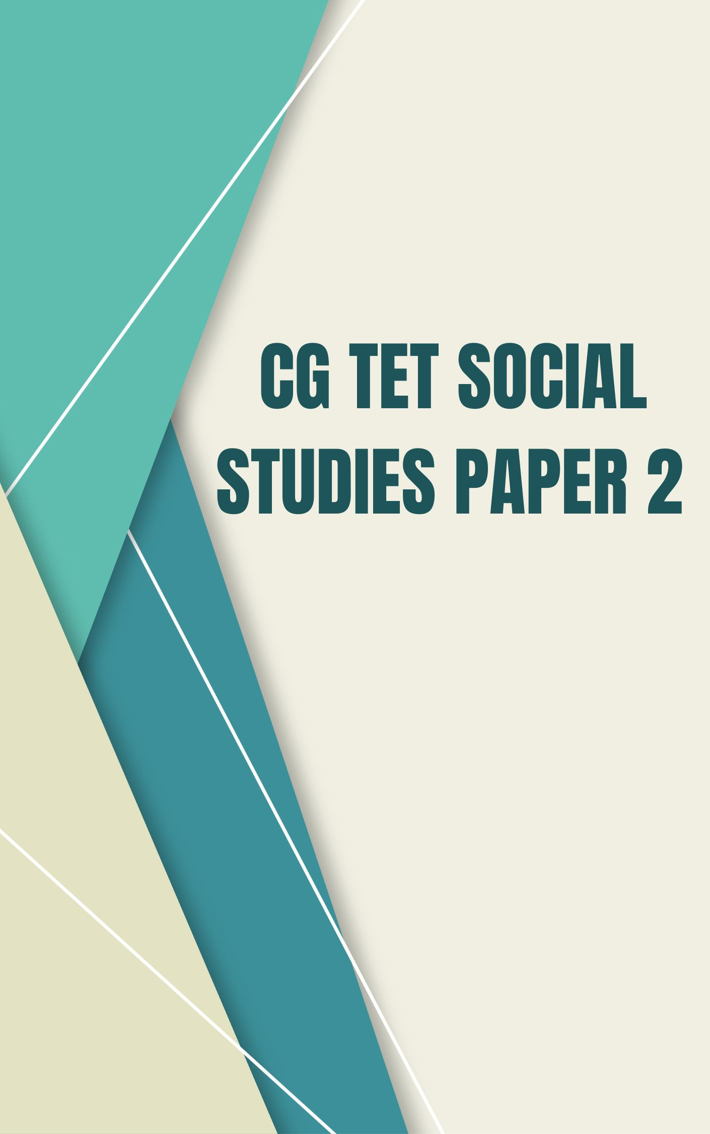 CG TET Social Studies Mock Test Free