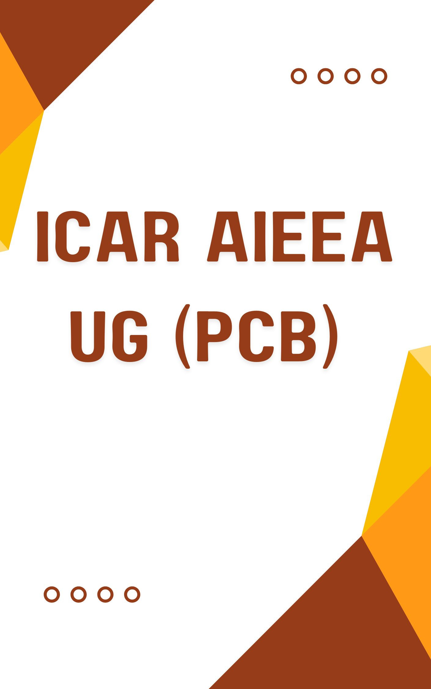 ICAR AIEEA UG (PCB) Mock Test Free