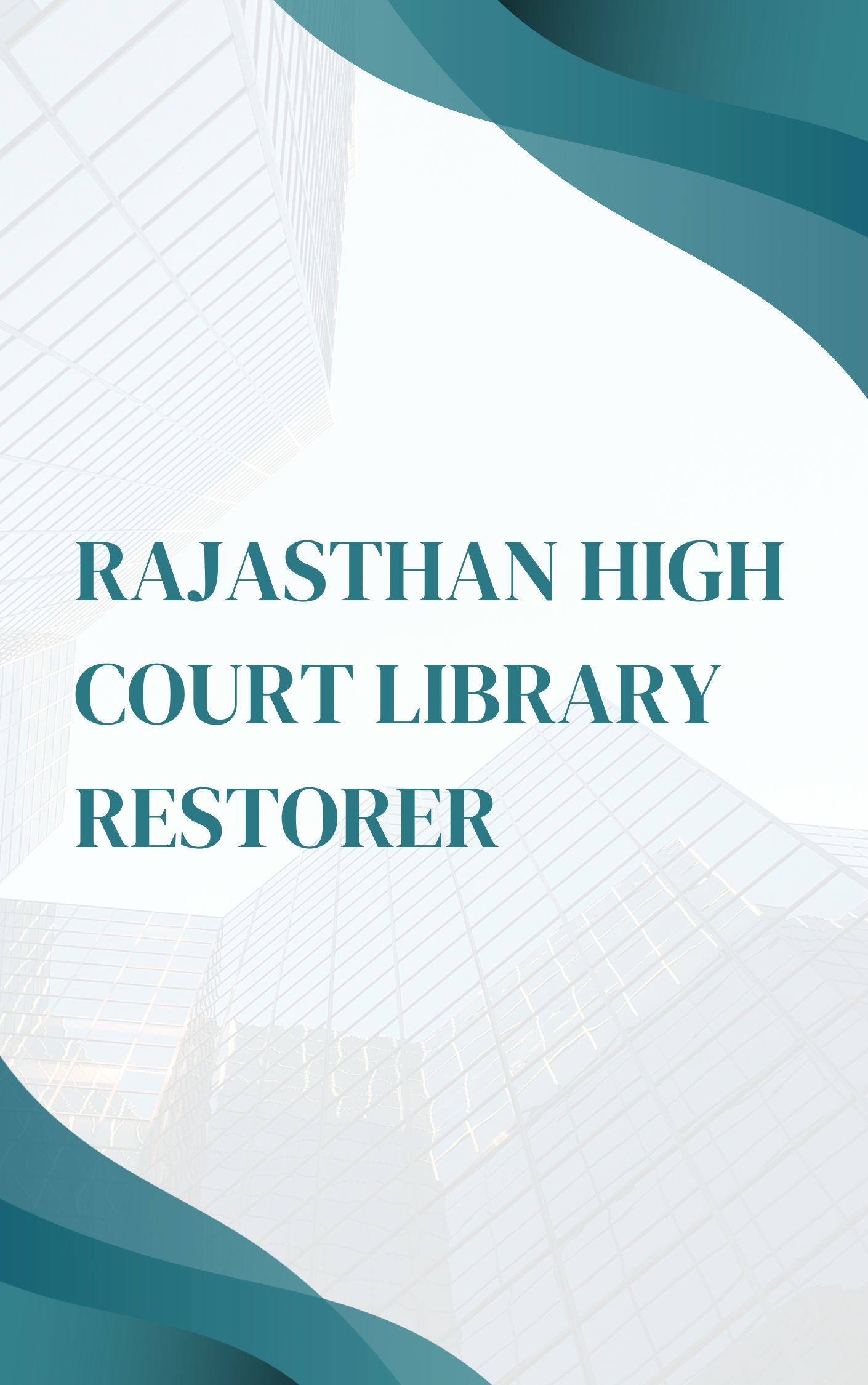 Rajasthan High Court Library Restorer Practice Set