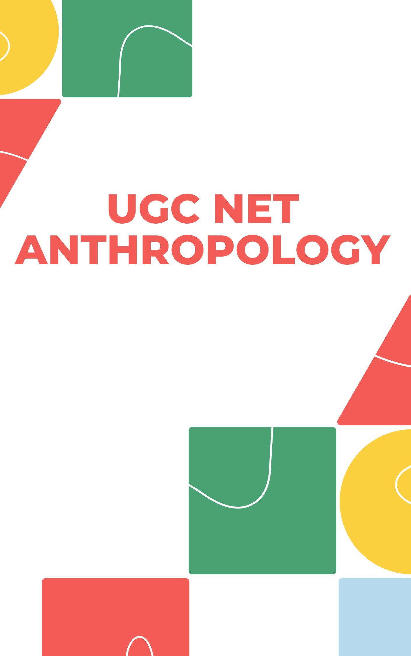 UGC NET Anthropology Question Answer, Book