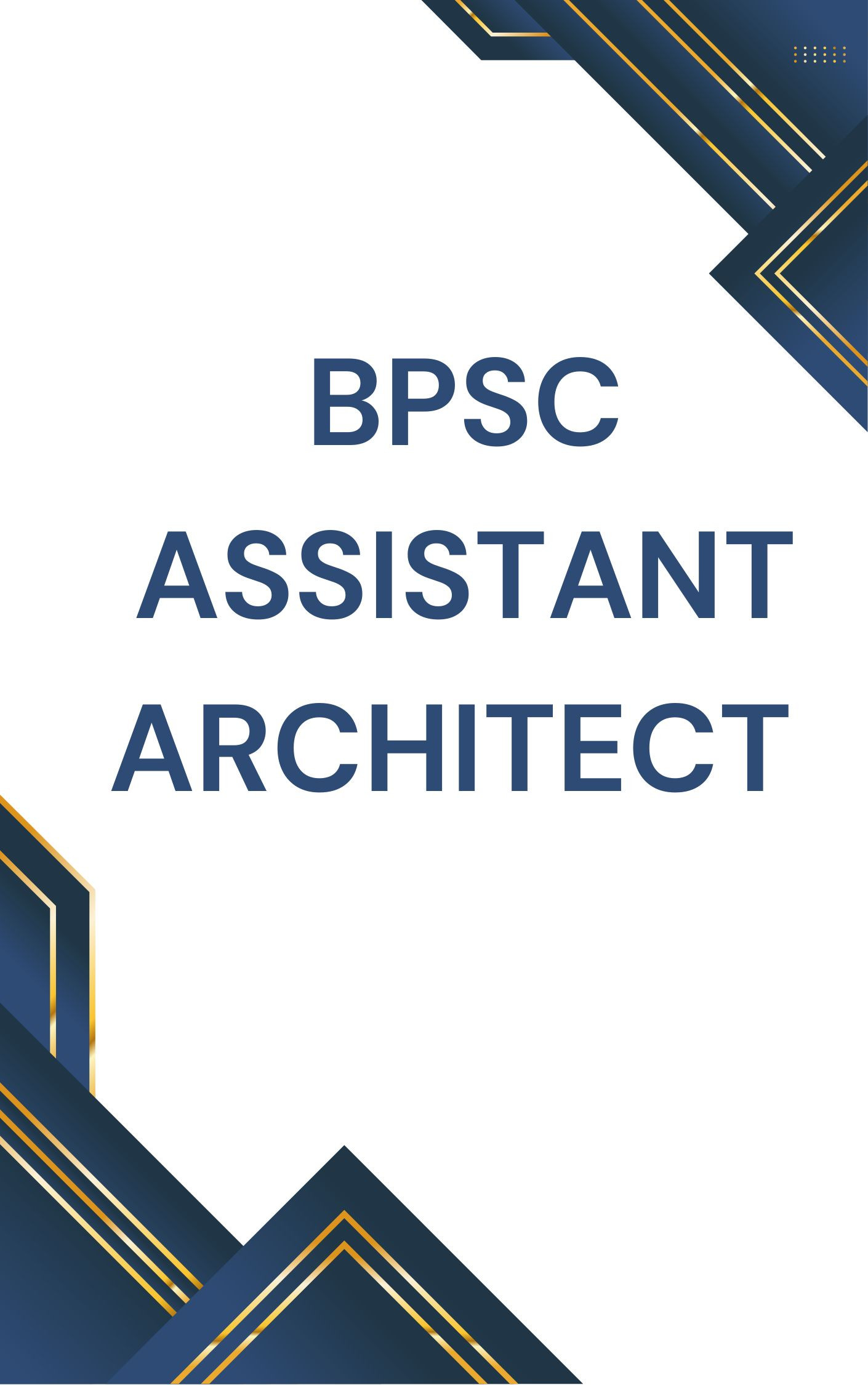BPSC Assistant Architect Mock Test Series