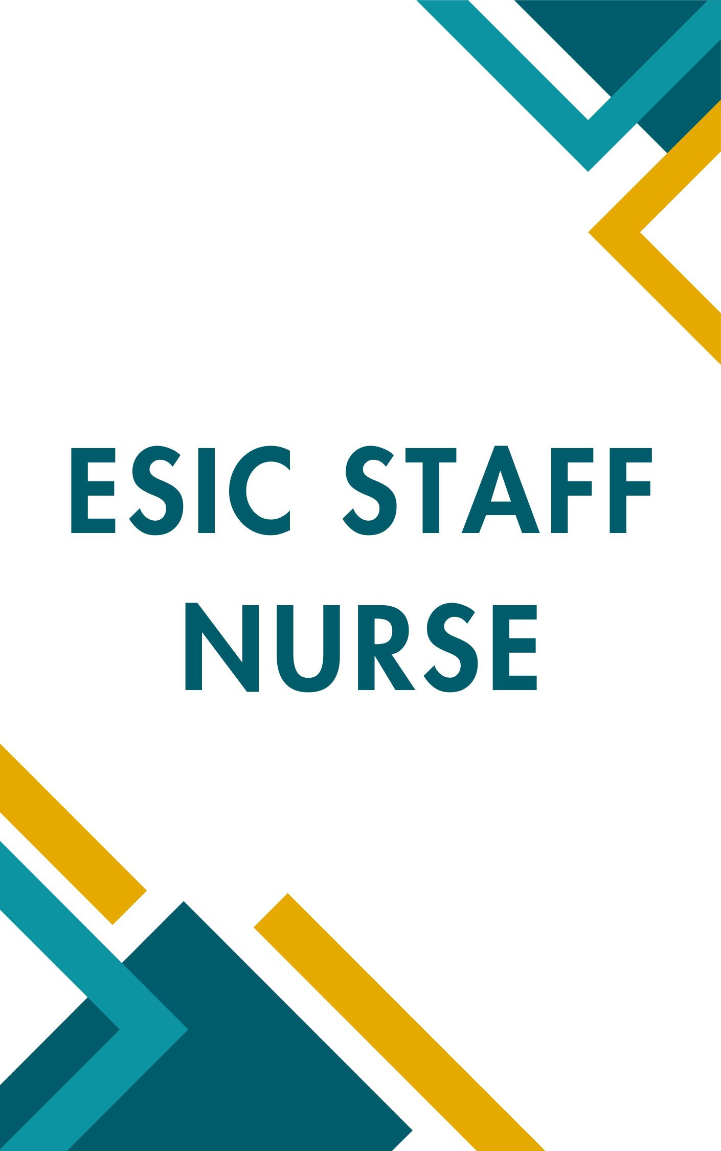 ESIC Staff Nurse Question Paper