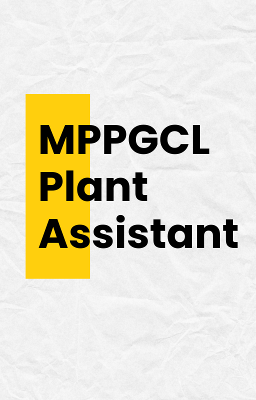 MPPGCL Plant Assistant Test Series or MCQ