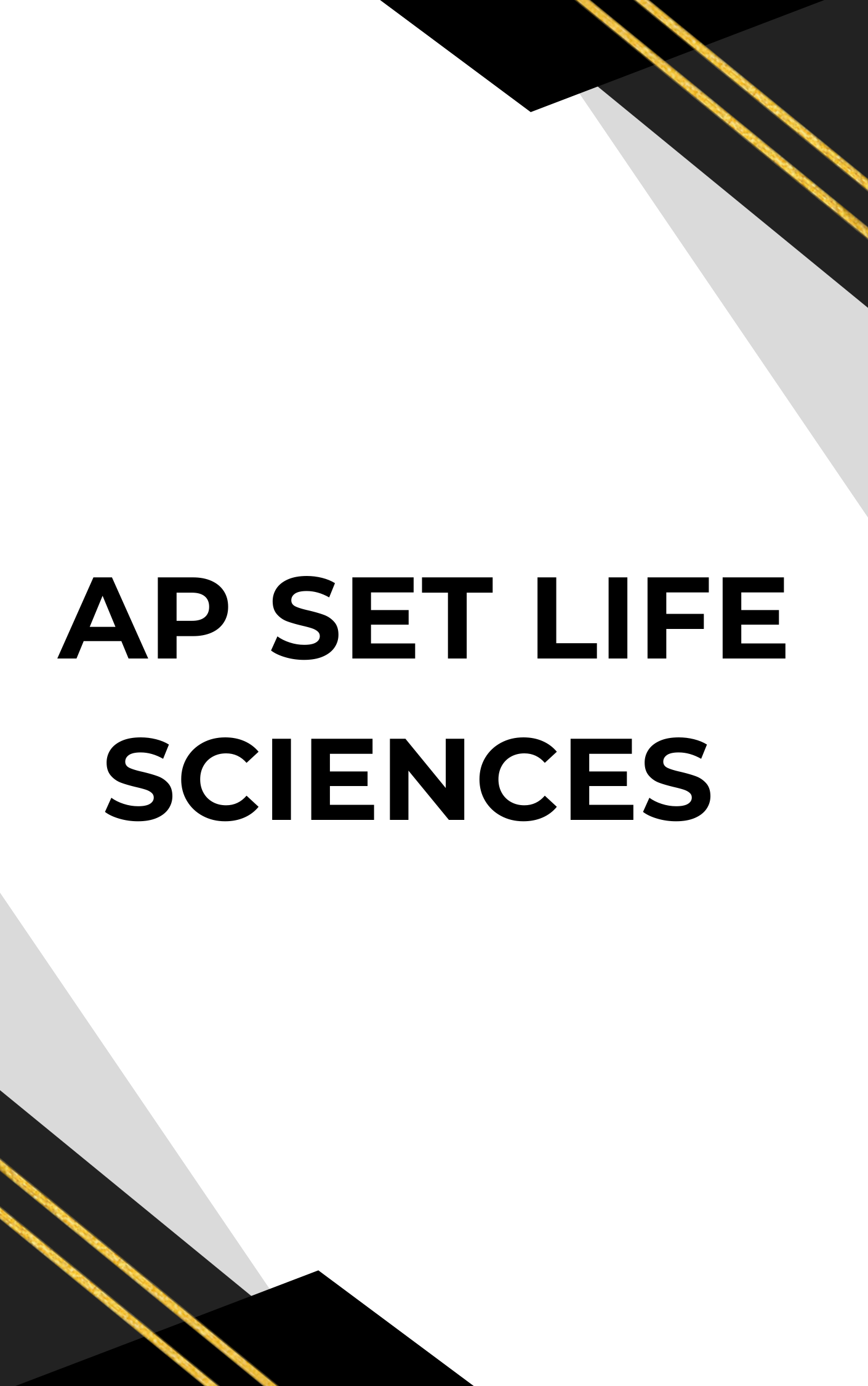 AP SET Life Sciences Question Paper or MCQ