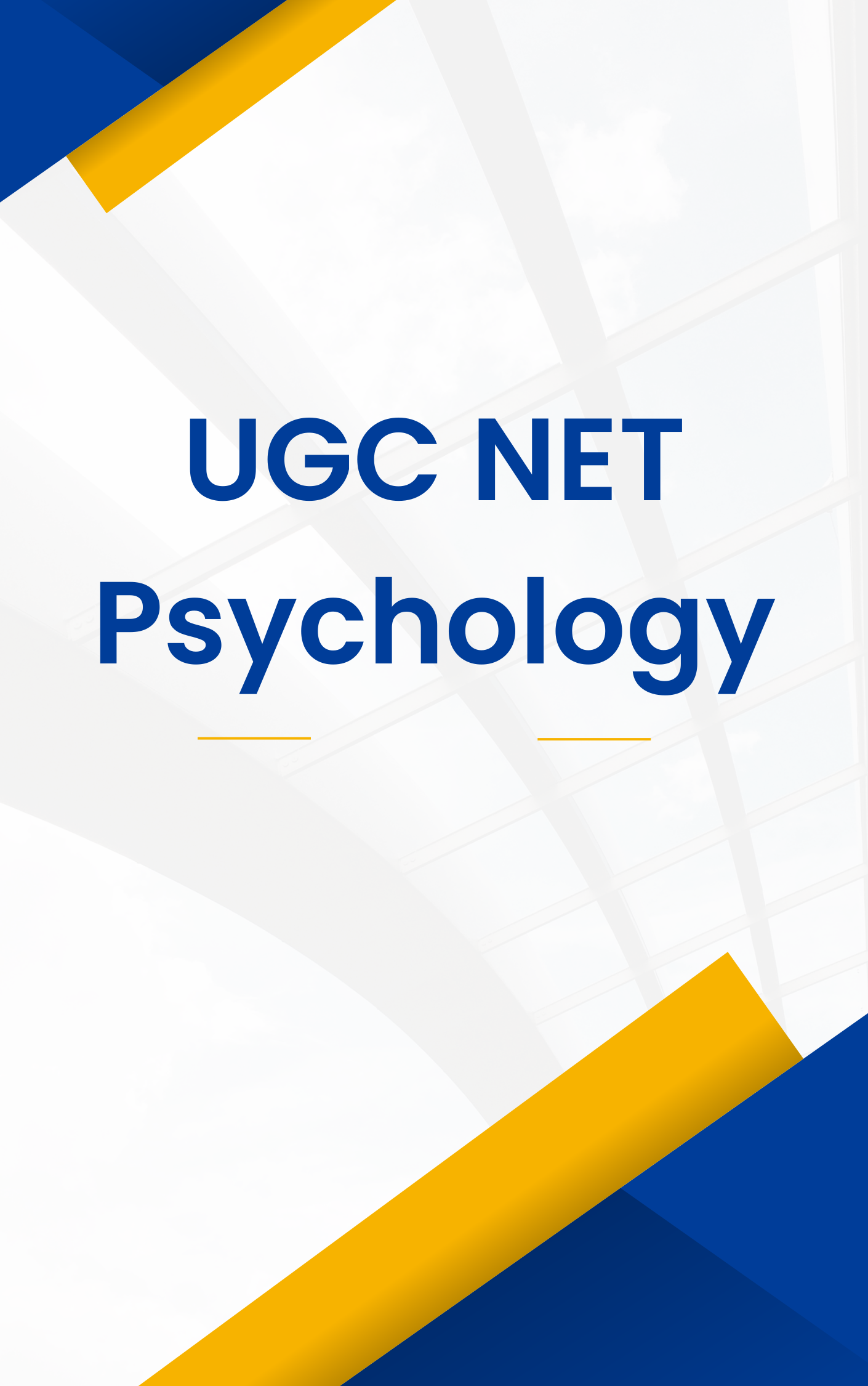 UGC NET Psychology Model Paper or Practice Set
