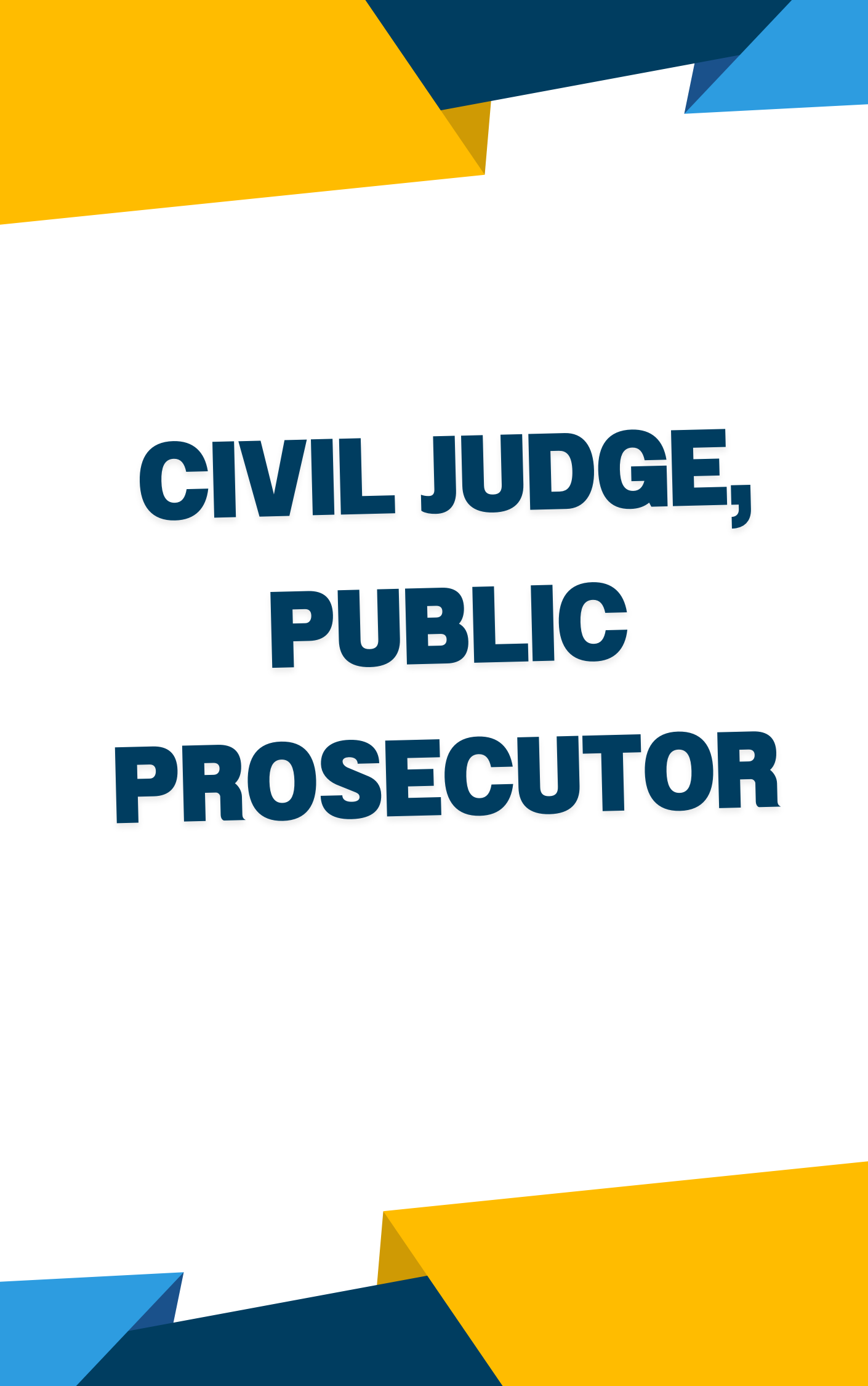 Civil Judge, Public Prosecutor Question Paper or MCQ