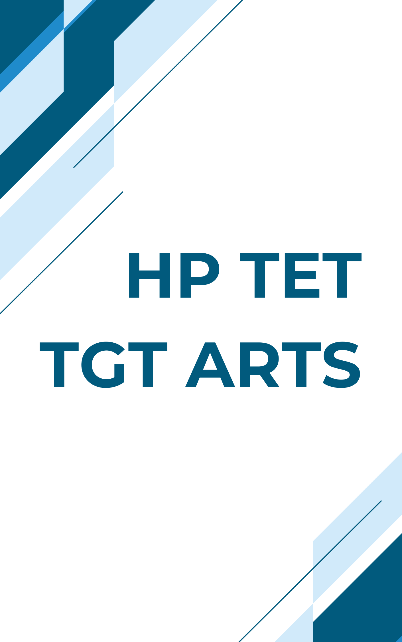 HP TET TGT Arts Practice Set or Important MCQ