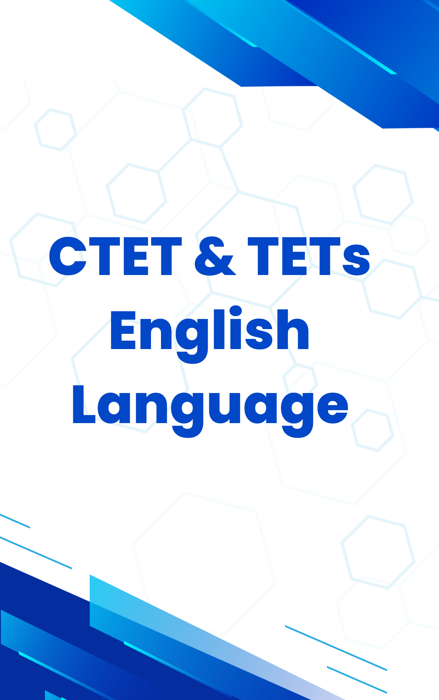 CTET English Language Free Mock Test or Book