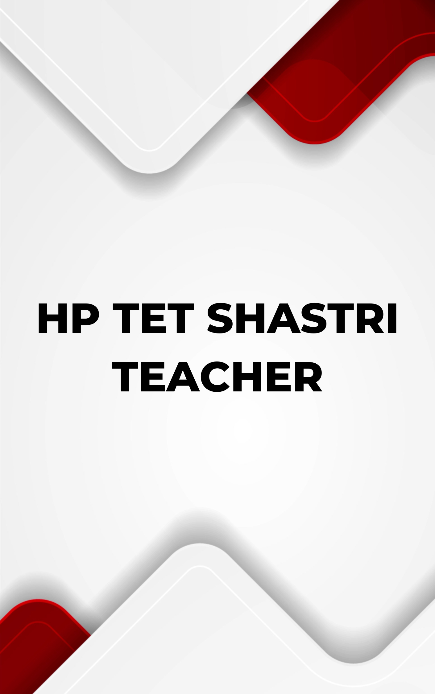 HP TET Shastri Teacher Practice Set or Mock Test