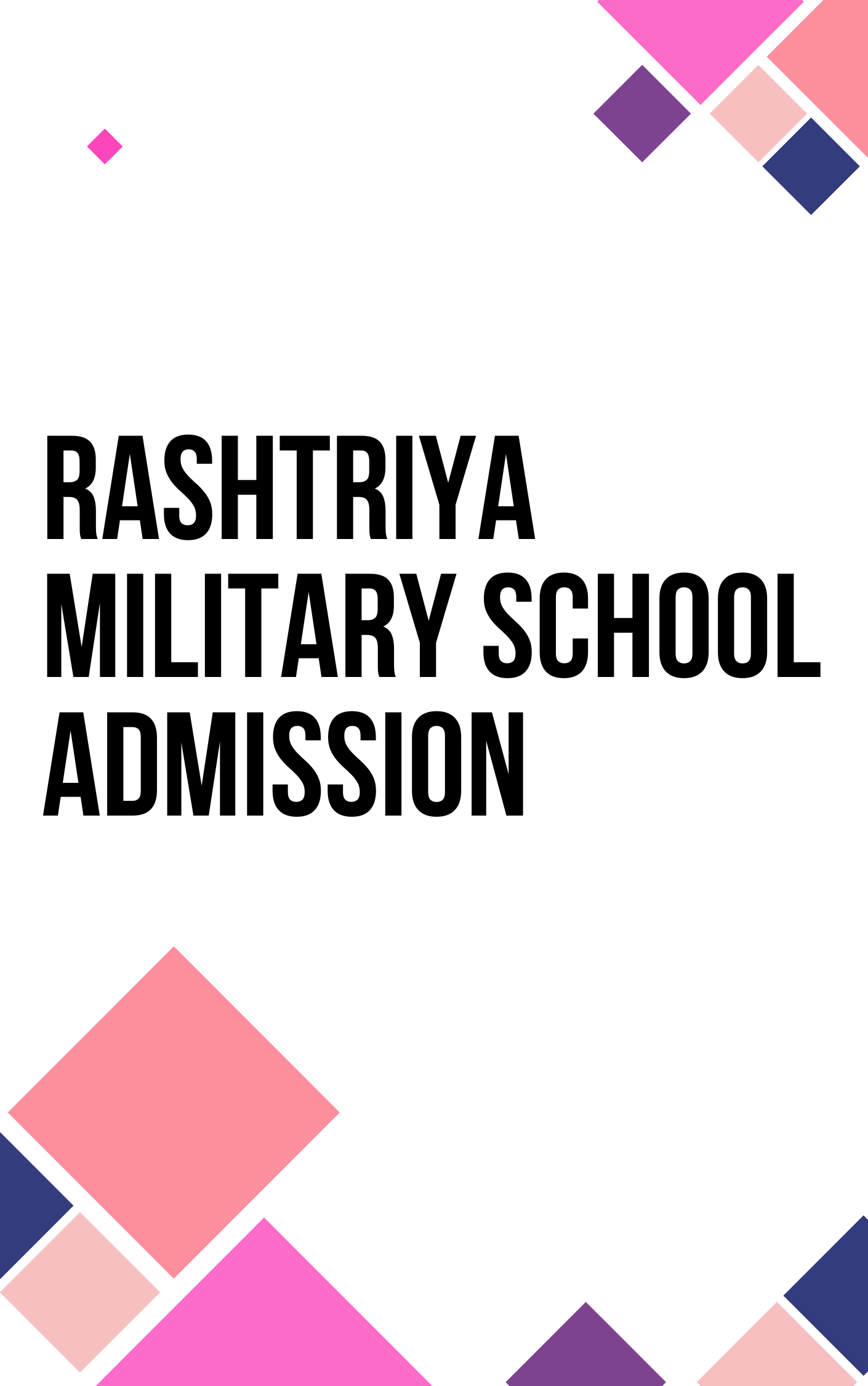 Rashtriya Military School Admission Practice Set