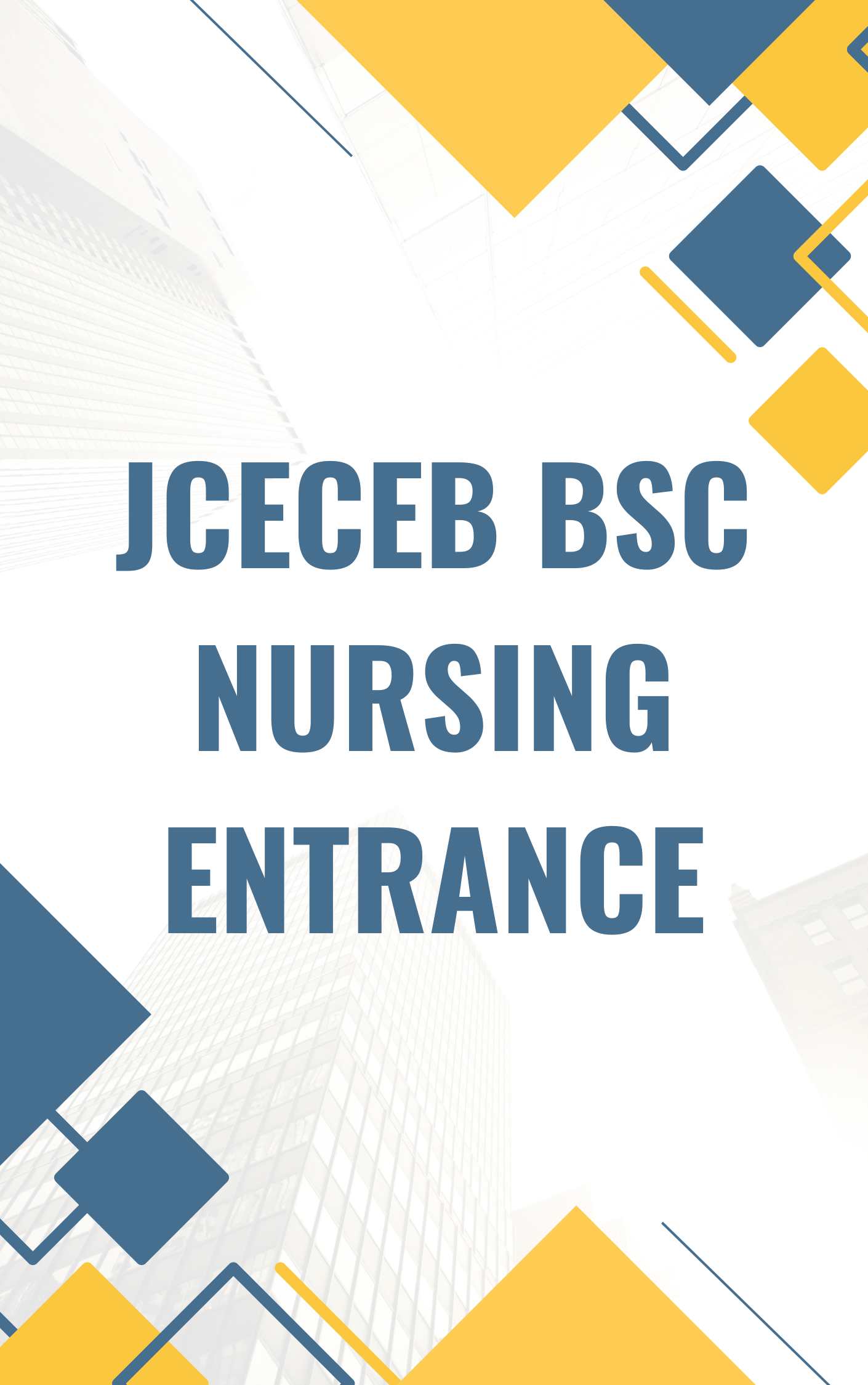 JCECEB BSc Nursing Entrance Practice Set