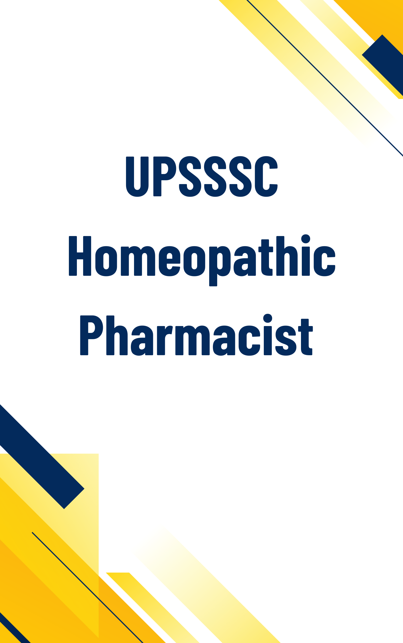 UP Pharmacist Free Online test Series