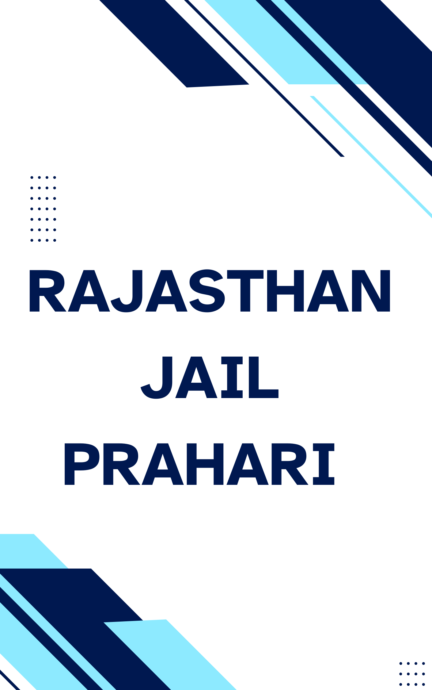 Rajasthan Jail Prahari Practice Set