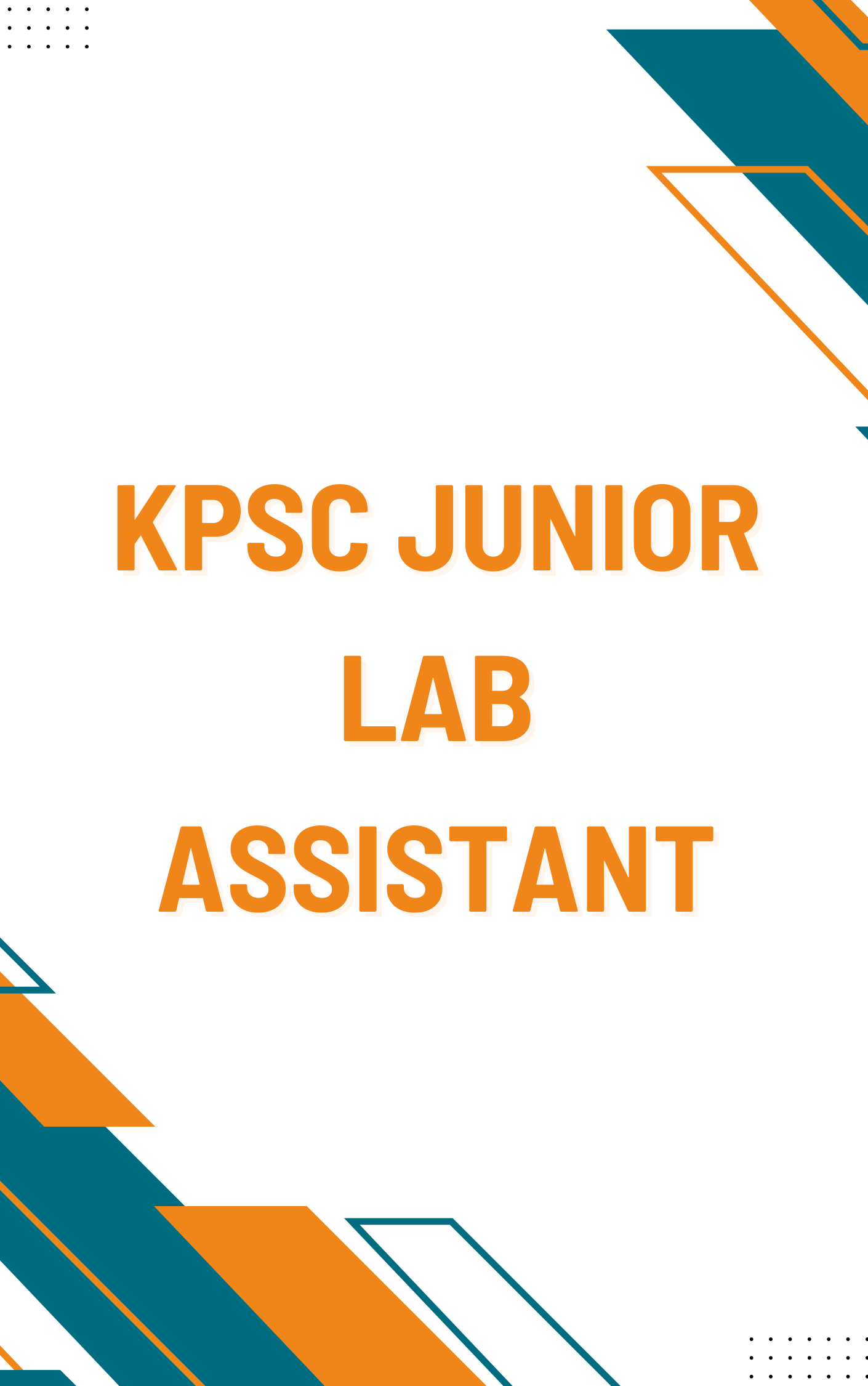 KPSC Junior Lab Assistant Practice Set