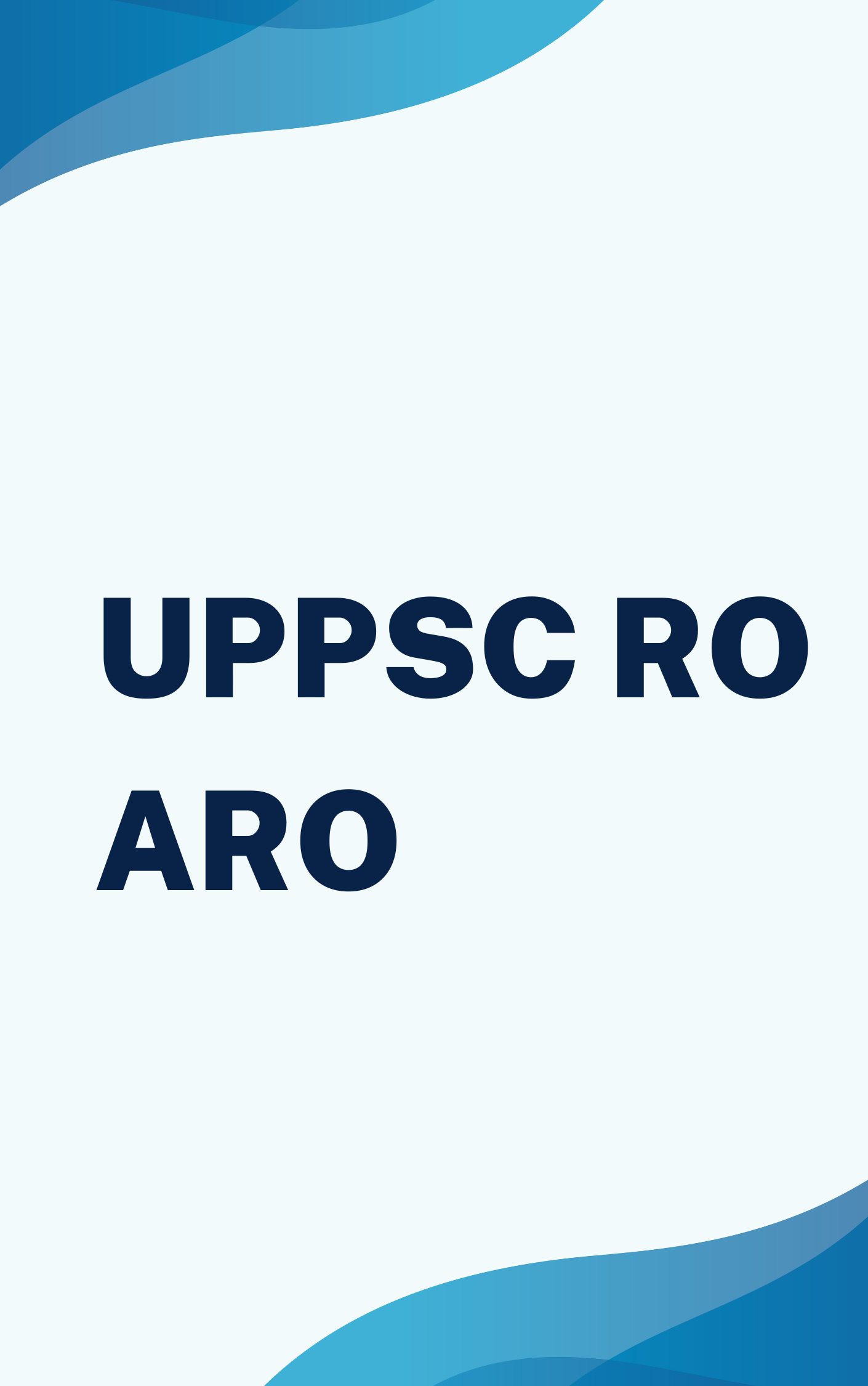 UPPSC RO ARO Mock Test Free