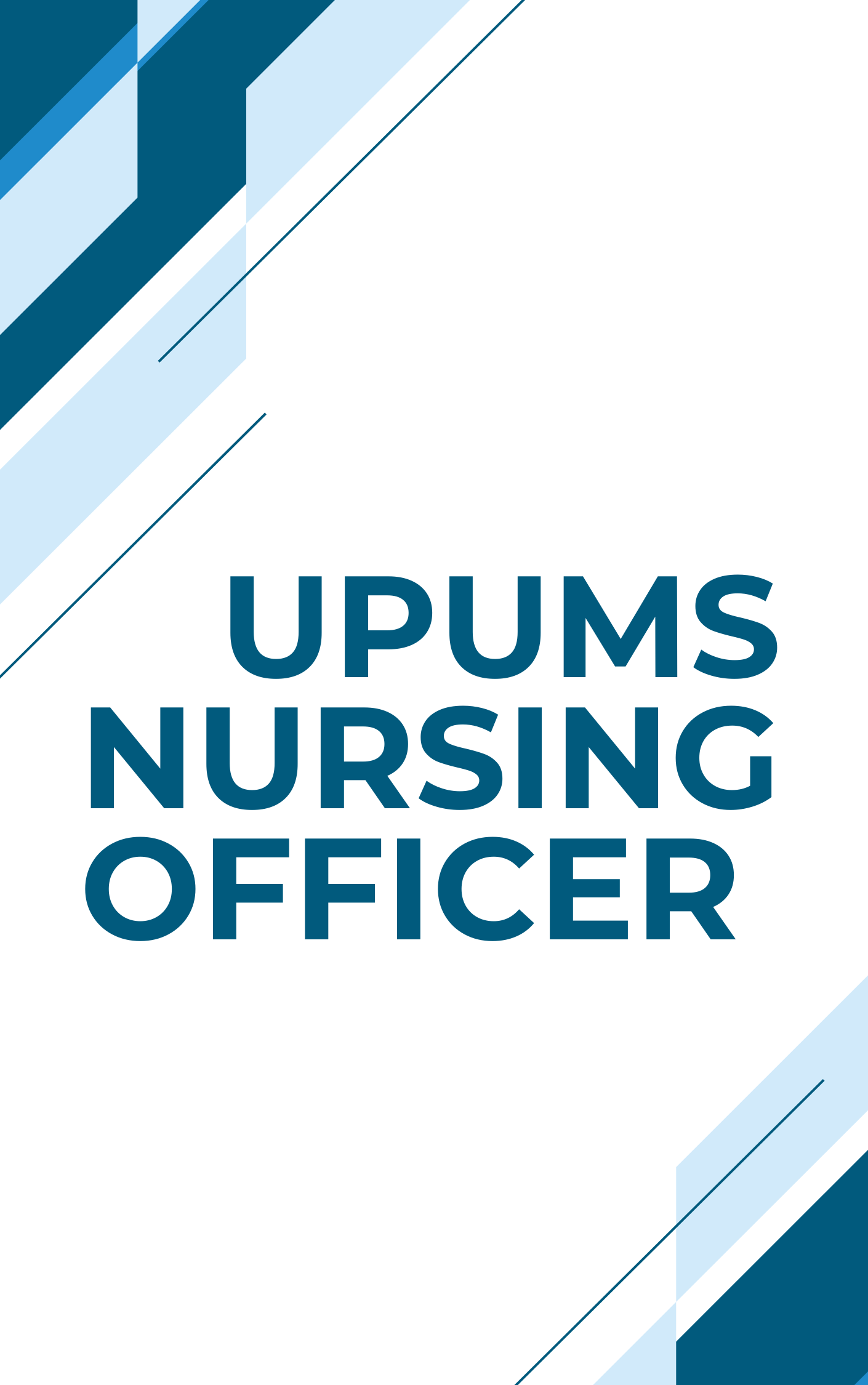 UPUMS Nursing Officer Online Test Series