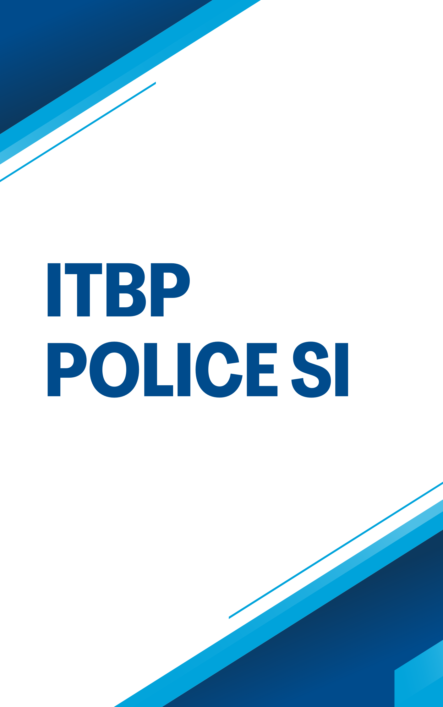 ITBP Police SI Practice Set : Free Test Series
