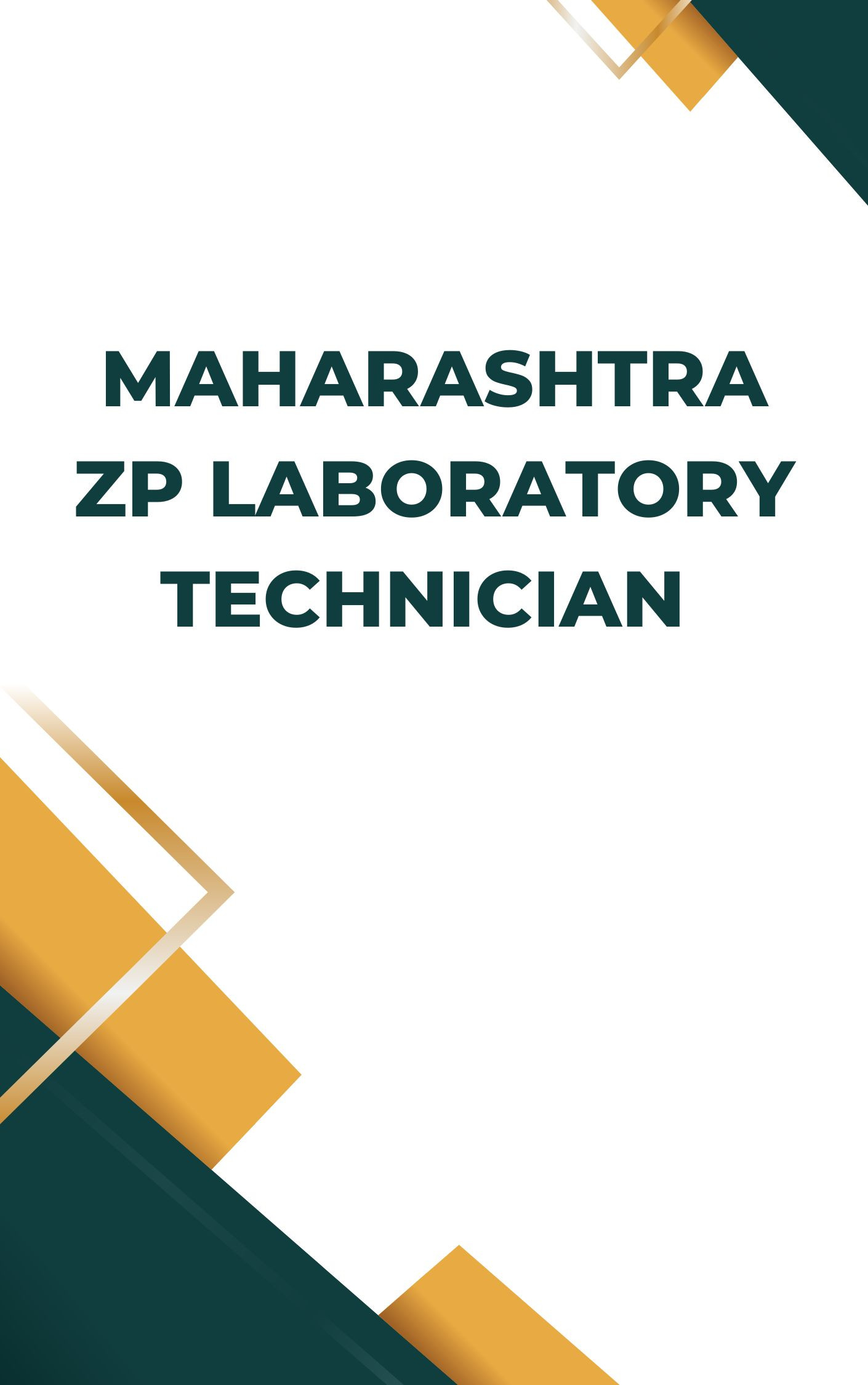 Maharashtra ZP Laboratory Technician Question Paper