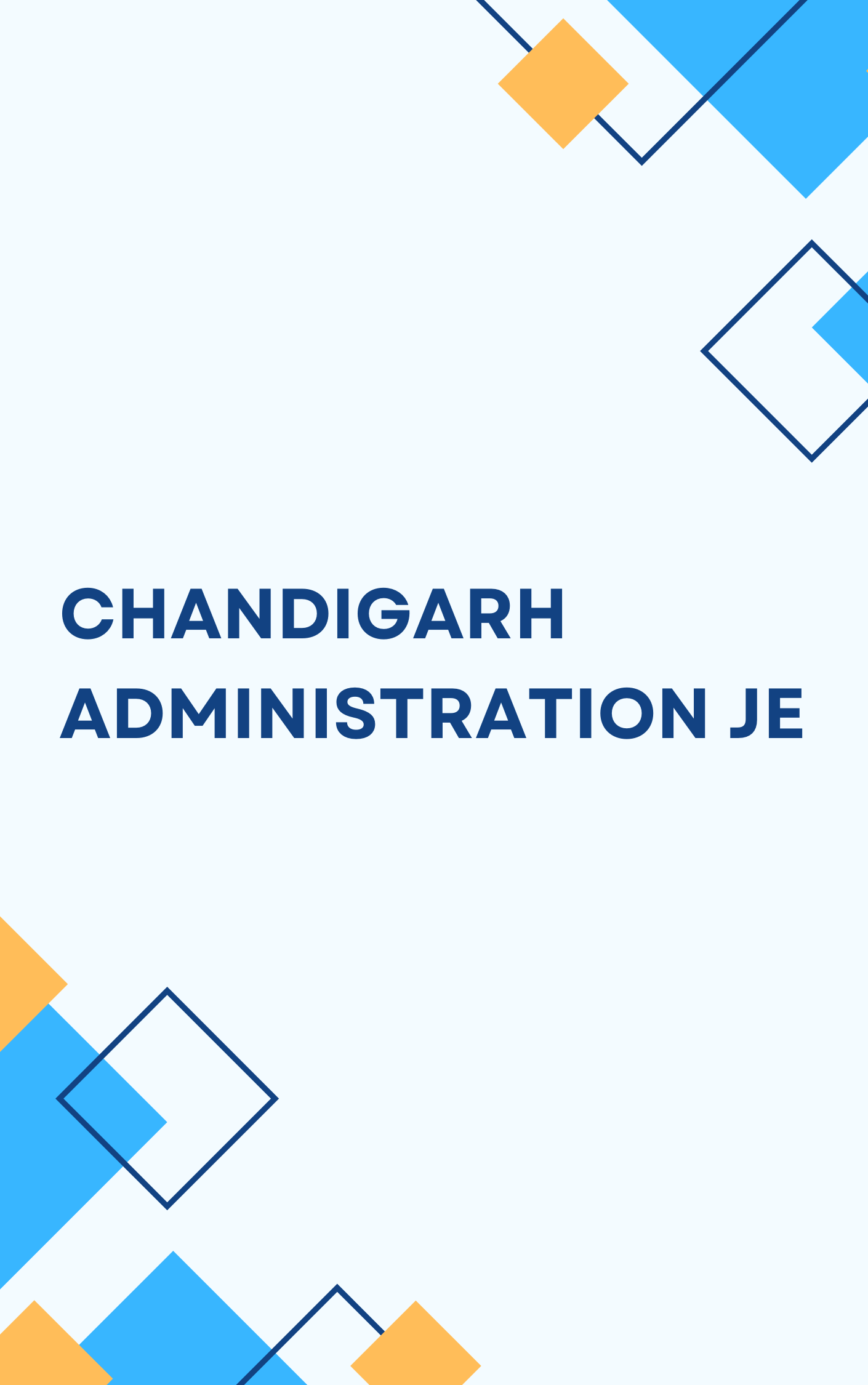 Chandigarh Administration JE Question Bank