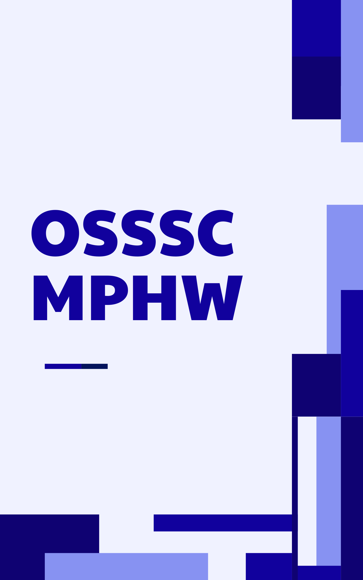 OSSSC MPHW Practice Set : MCQ