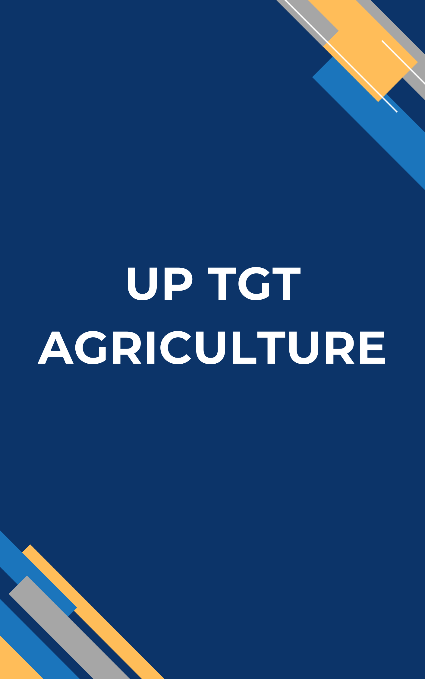 UP TGT Agriculture Free Test Series