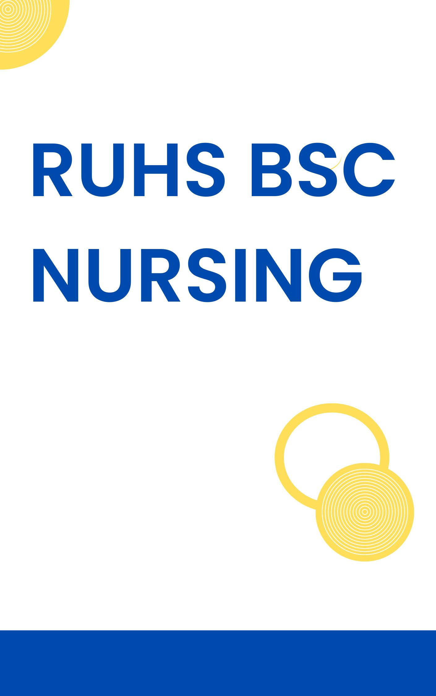 RUHS BSc Nursing Question Bank