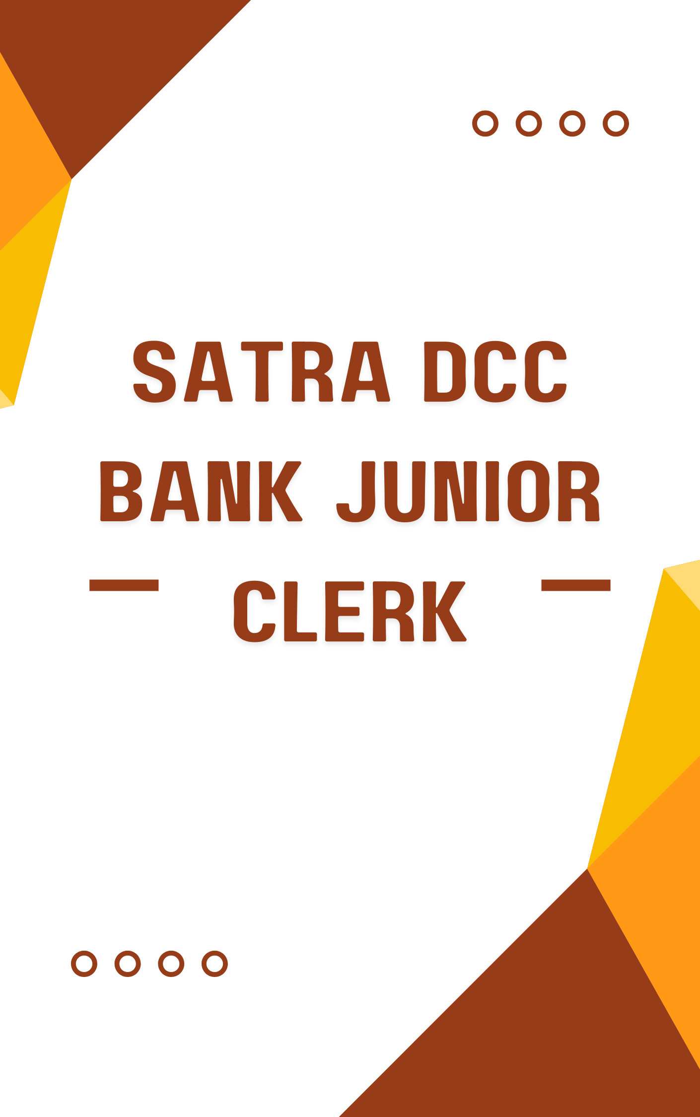 SDCC Bank Junior Clerk Free Online Test Series