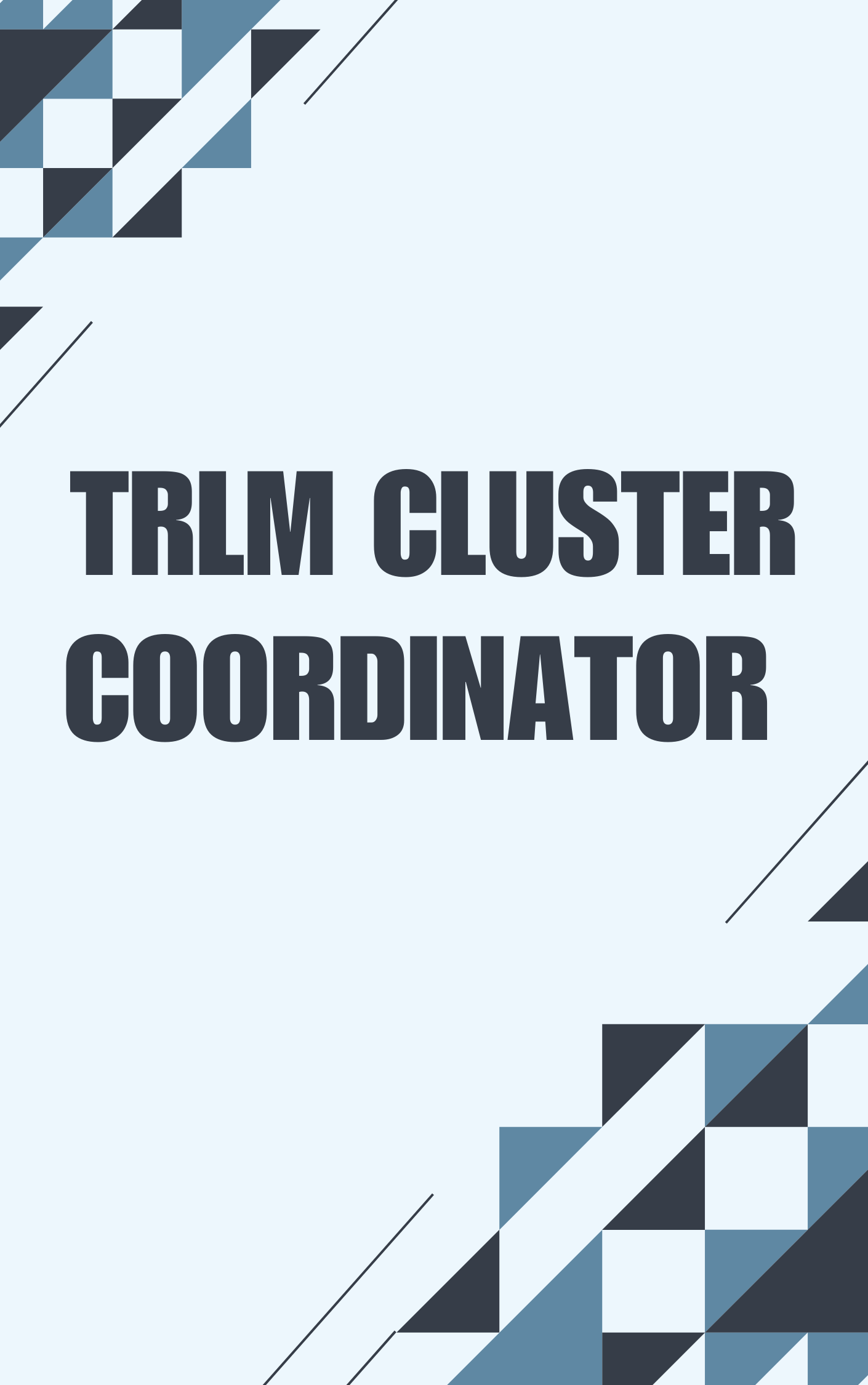 TRLM Cluster Coordinator Question Paper