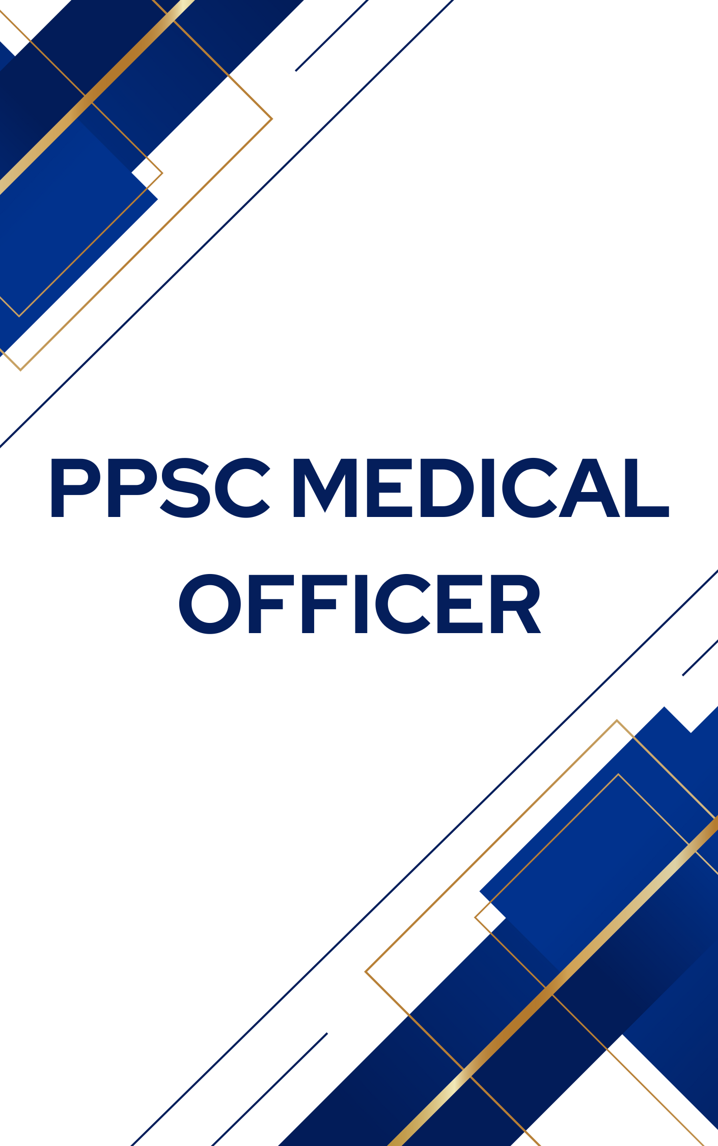 PPSC Medical Officer Practice Set