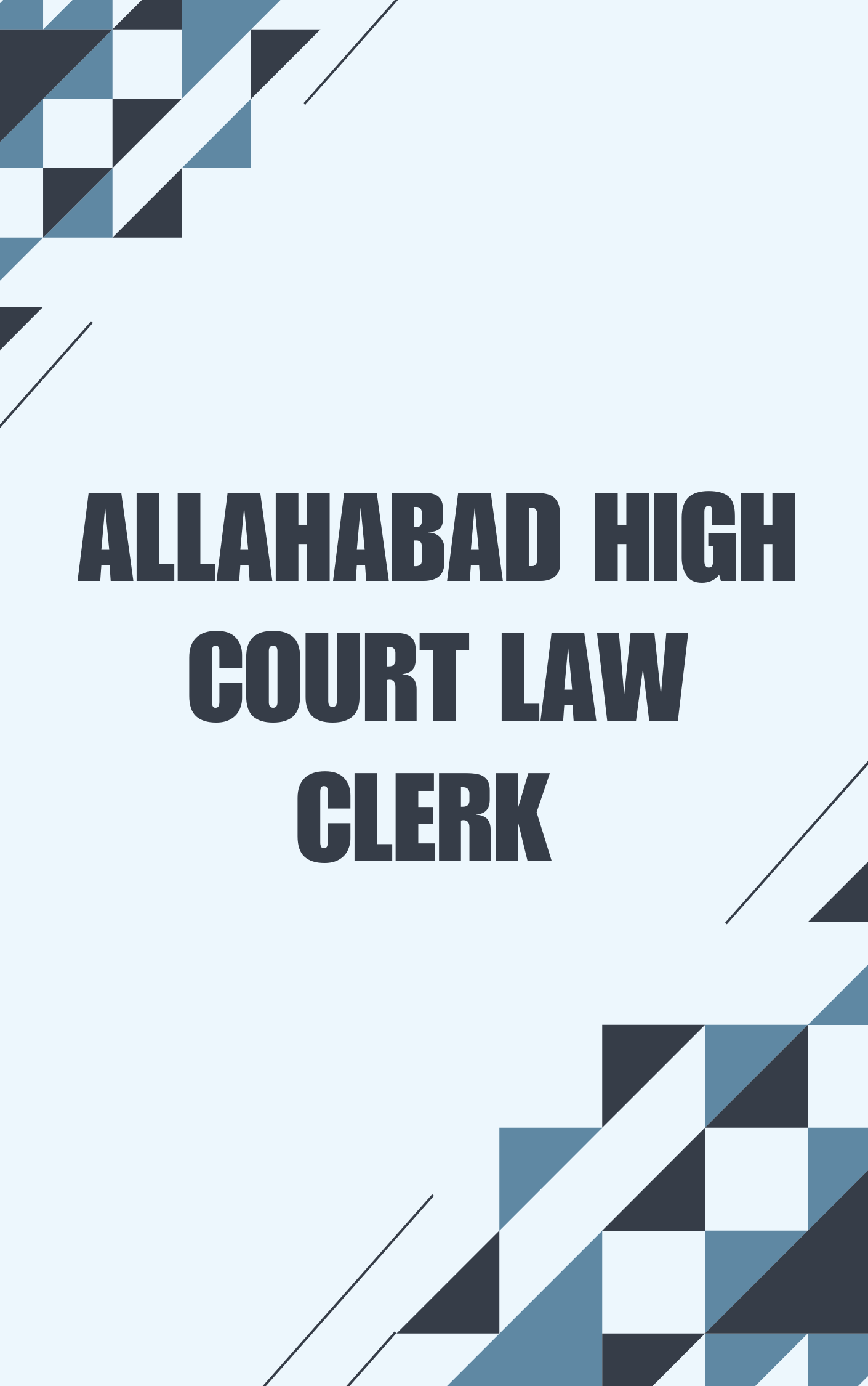 Allahabad High Court Law Clerk Practice Set