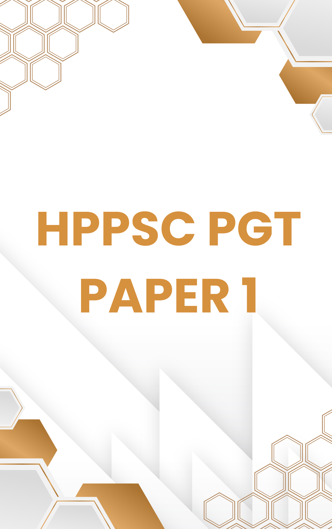 HPPSC PGT Paper 1 Mock Test Free