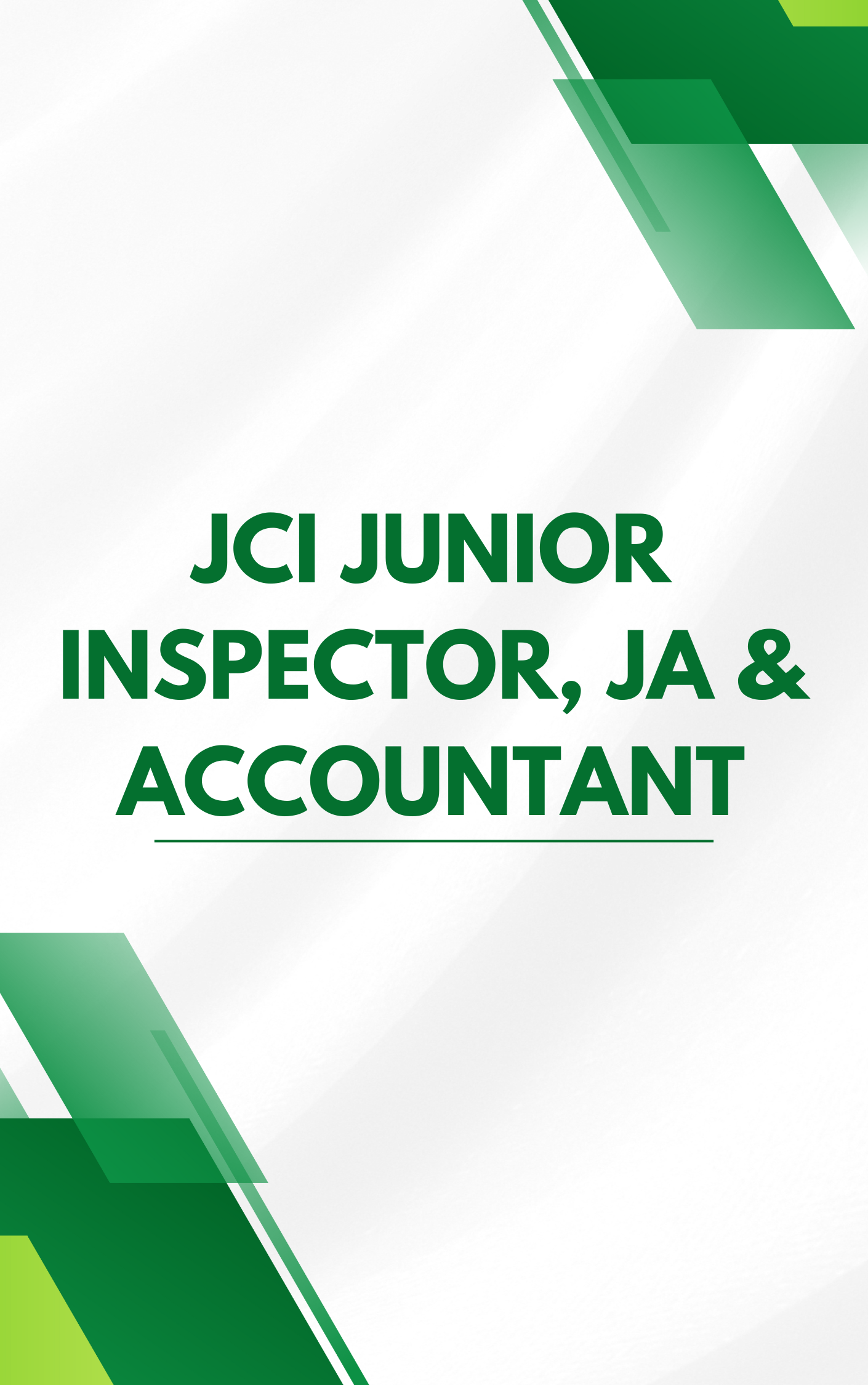 JCI Junior Inspector Sample Paper