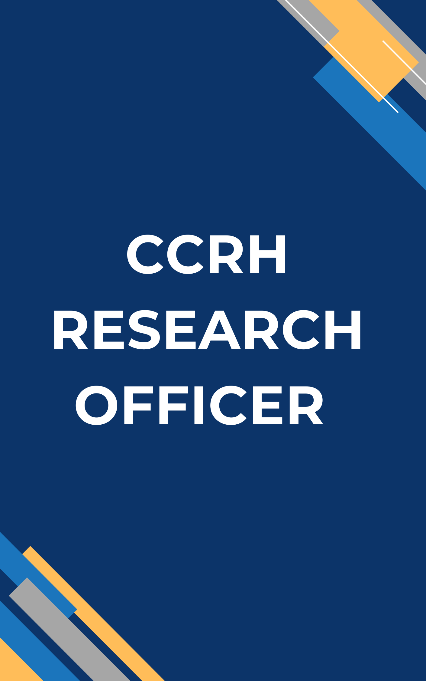 CCRH Research Officer Mock Test