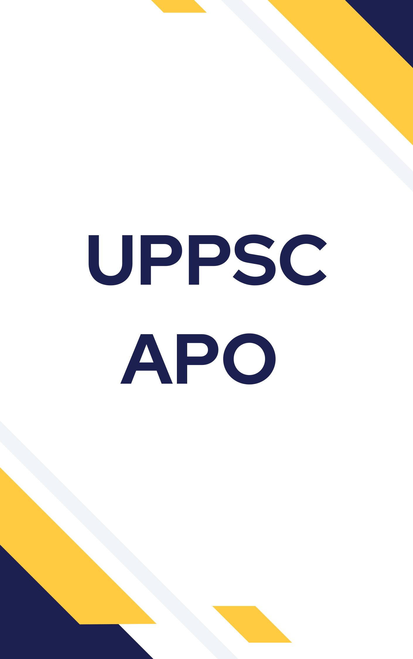 UPPSC APO Mock Test Free