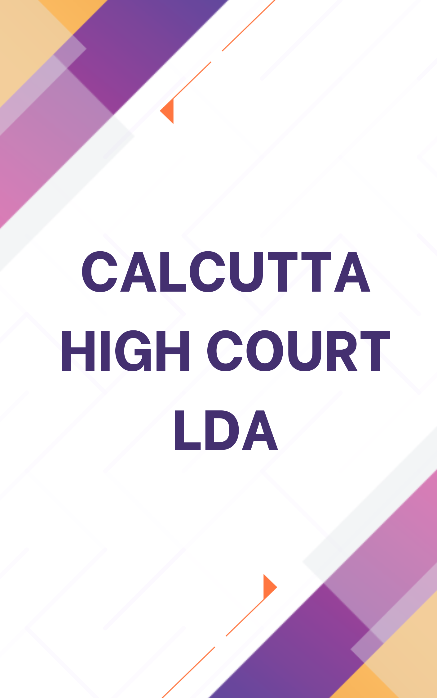Calcutta HC LDA Questions with Answers