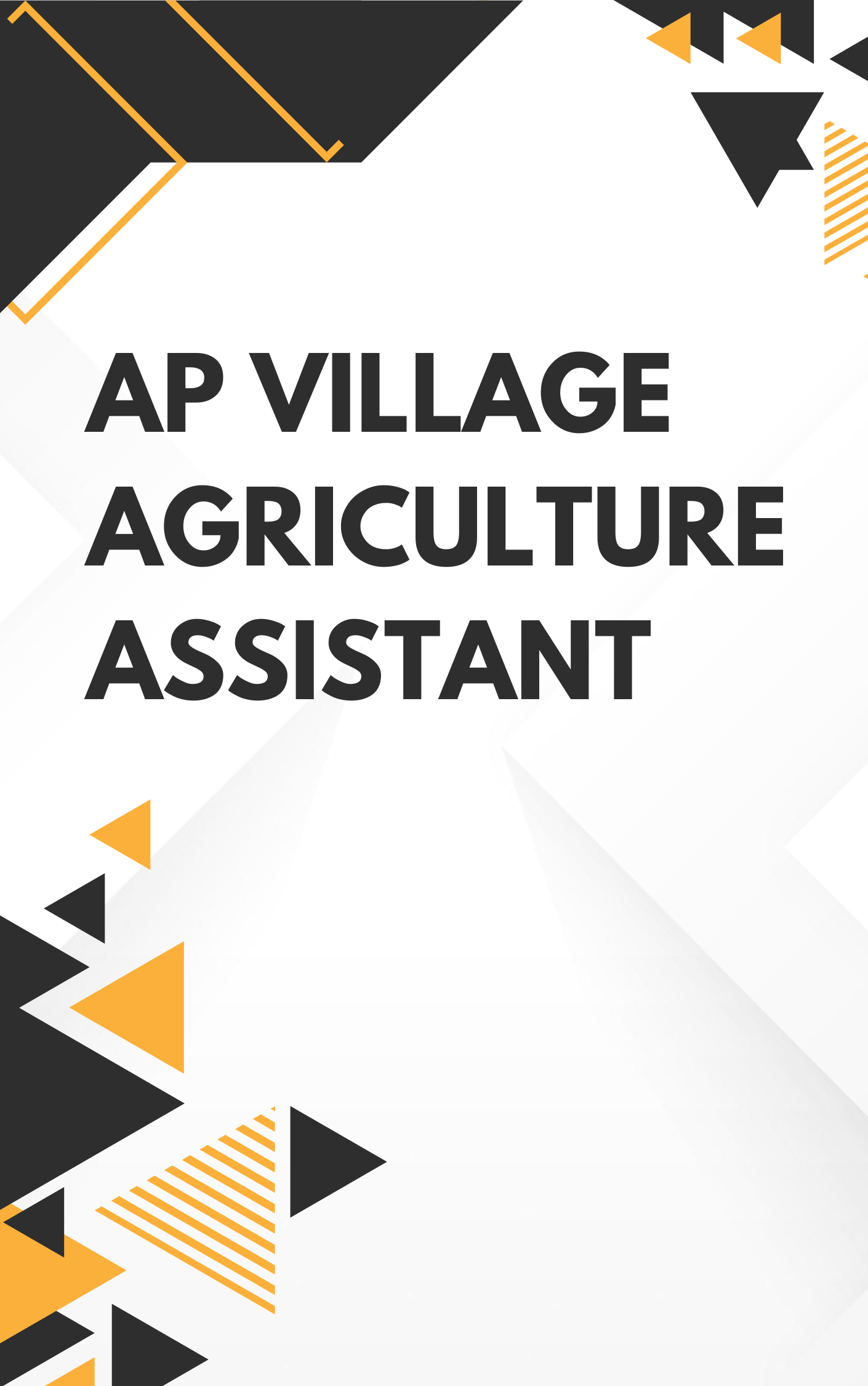 AP Village Agriculture Assistant Question Paper