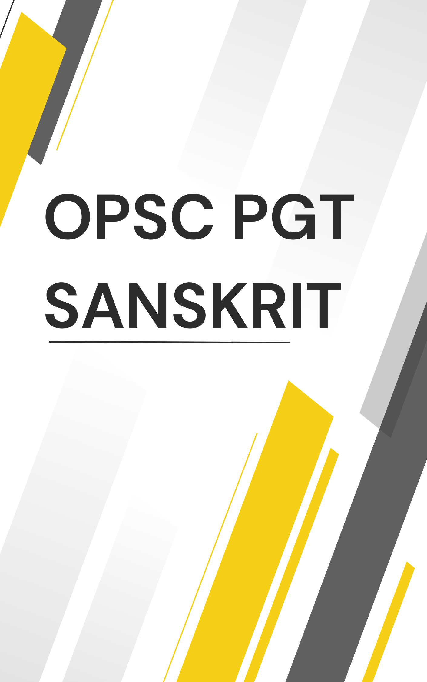 OPSC PGT Sanskrit Questions with Answers
