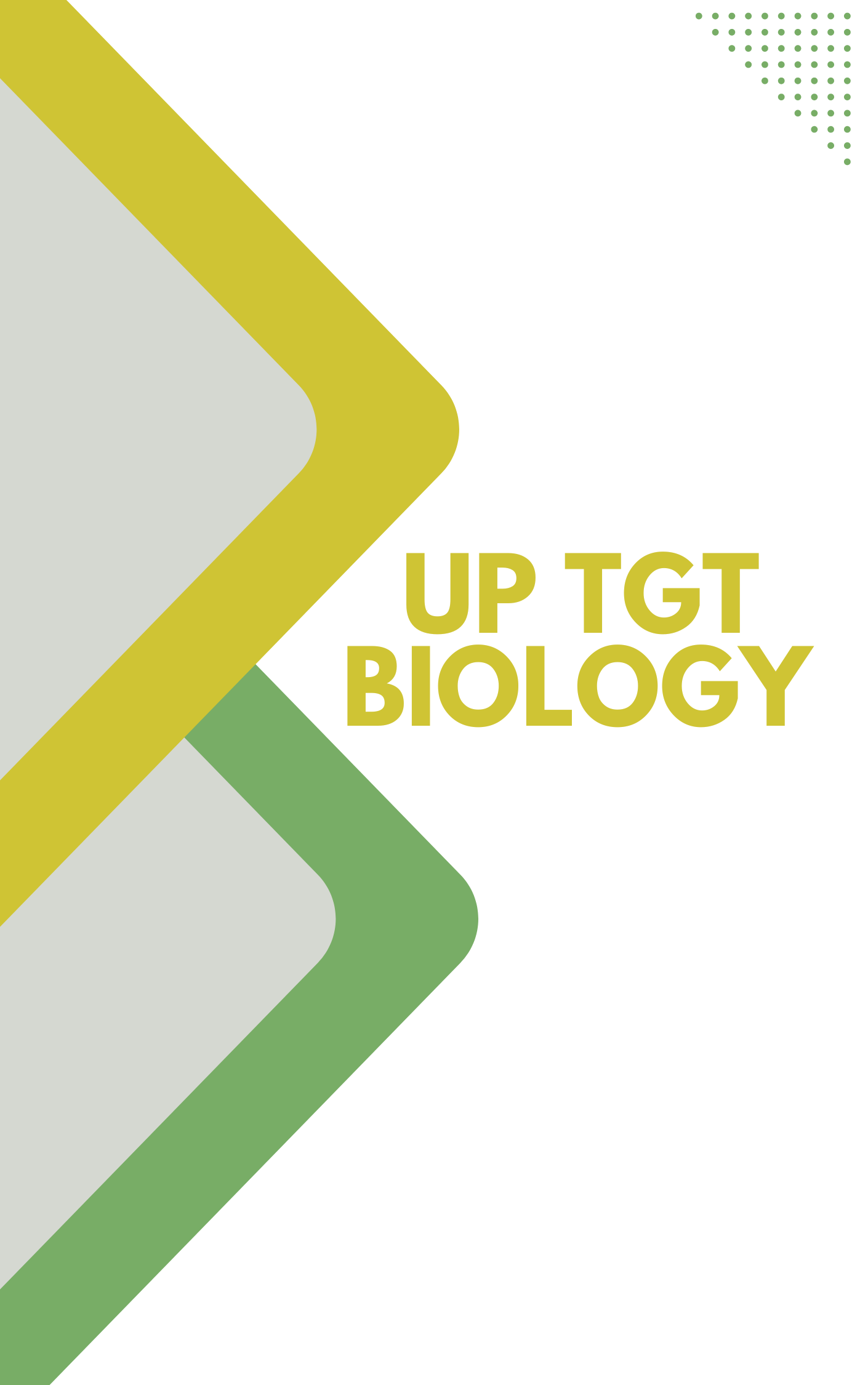 UP TGT Biology Free Test Series
