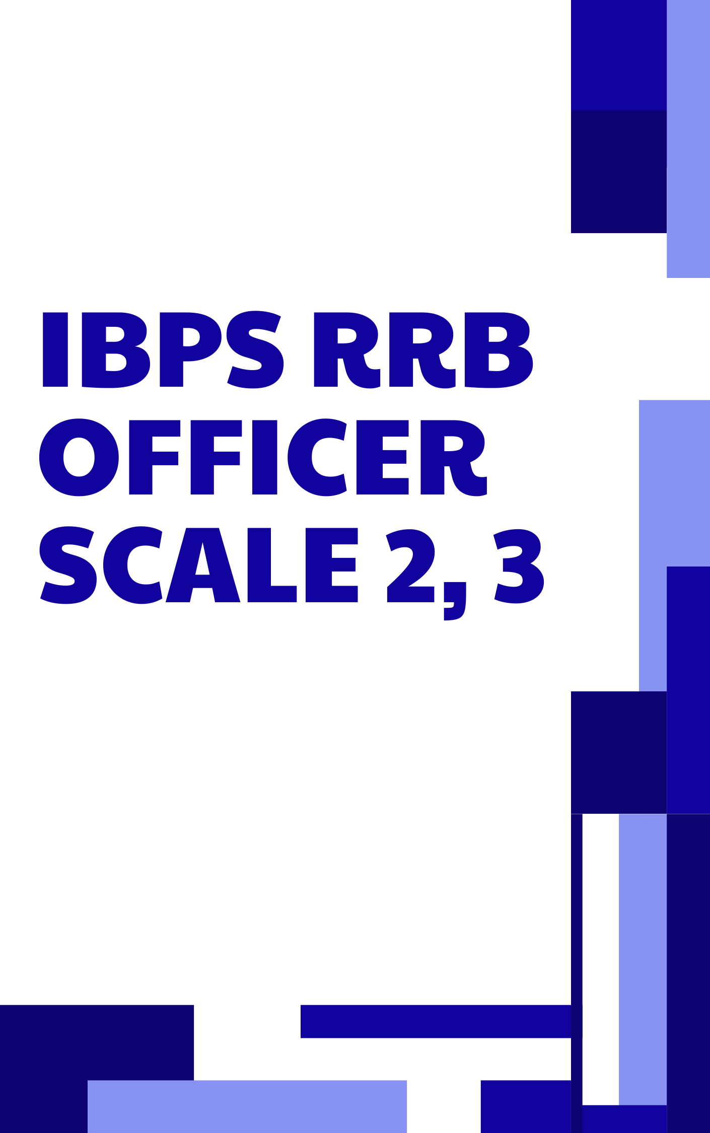 IBPS RRB Scale II, III Model Paper