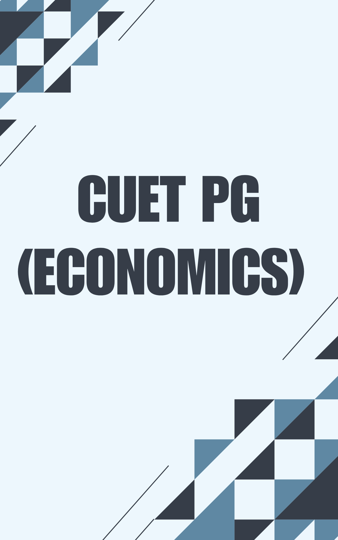 CUET PG Economics Question Answers