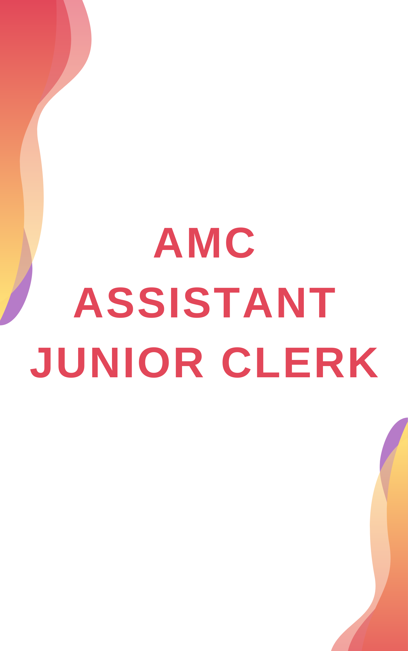 AMC Assistant Junior Clerk Mock Test Free