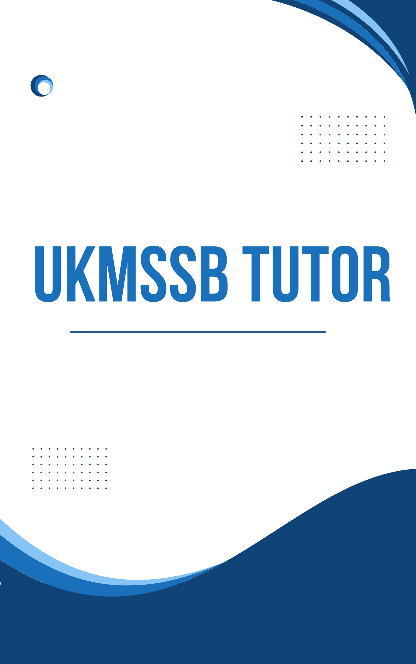 UKMSSB Tutor Question Paper