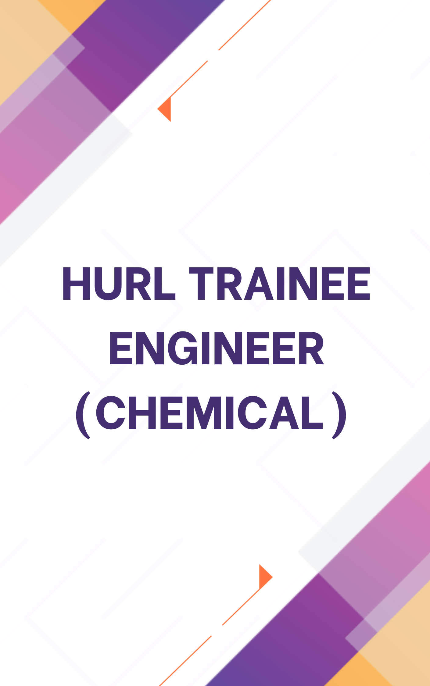 HURL Trainee Engineer Chemical Model Paper